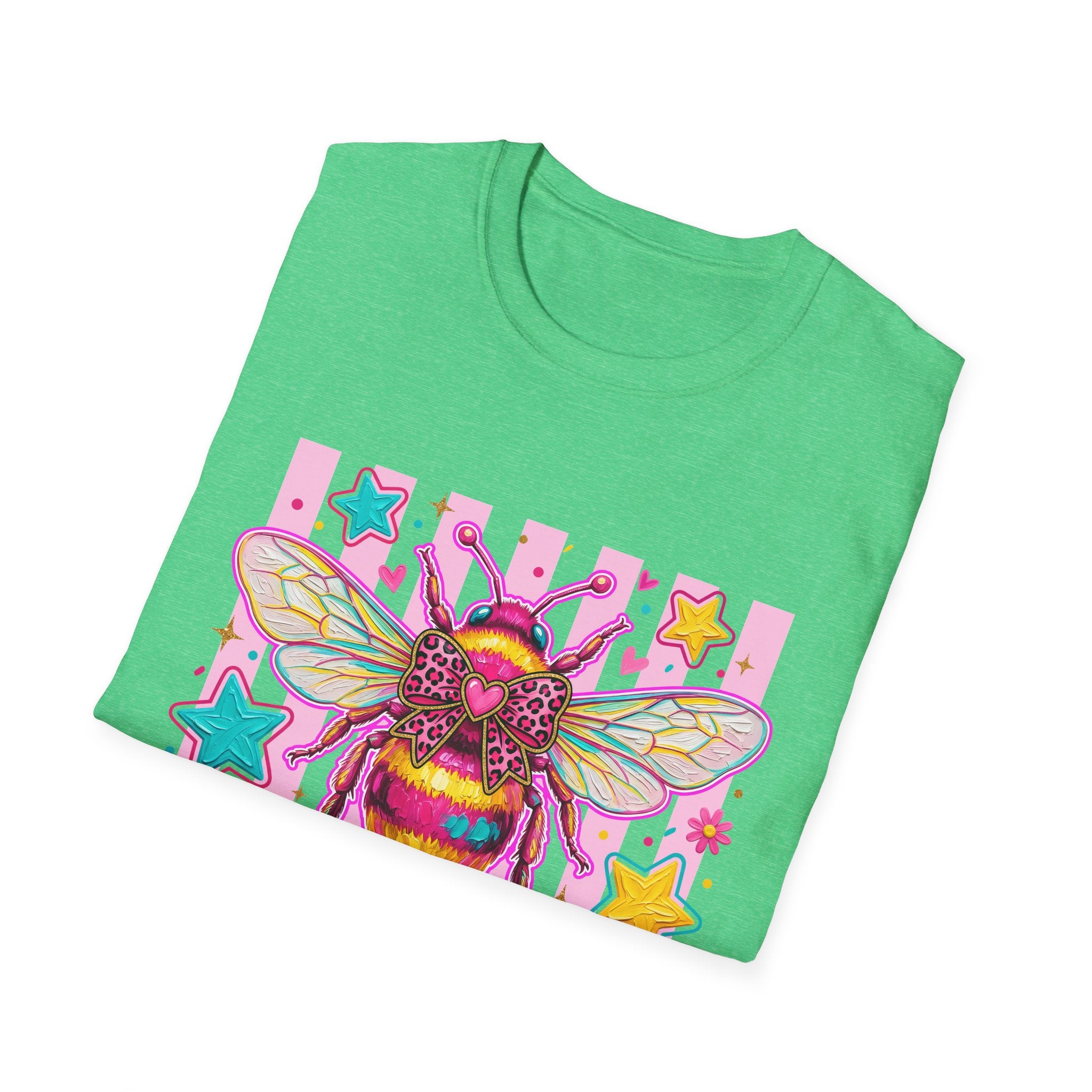 Kind Bee T-Shirt — Colorful Cute Bee Graphic Tee for Women & Teens