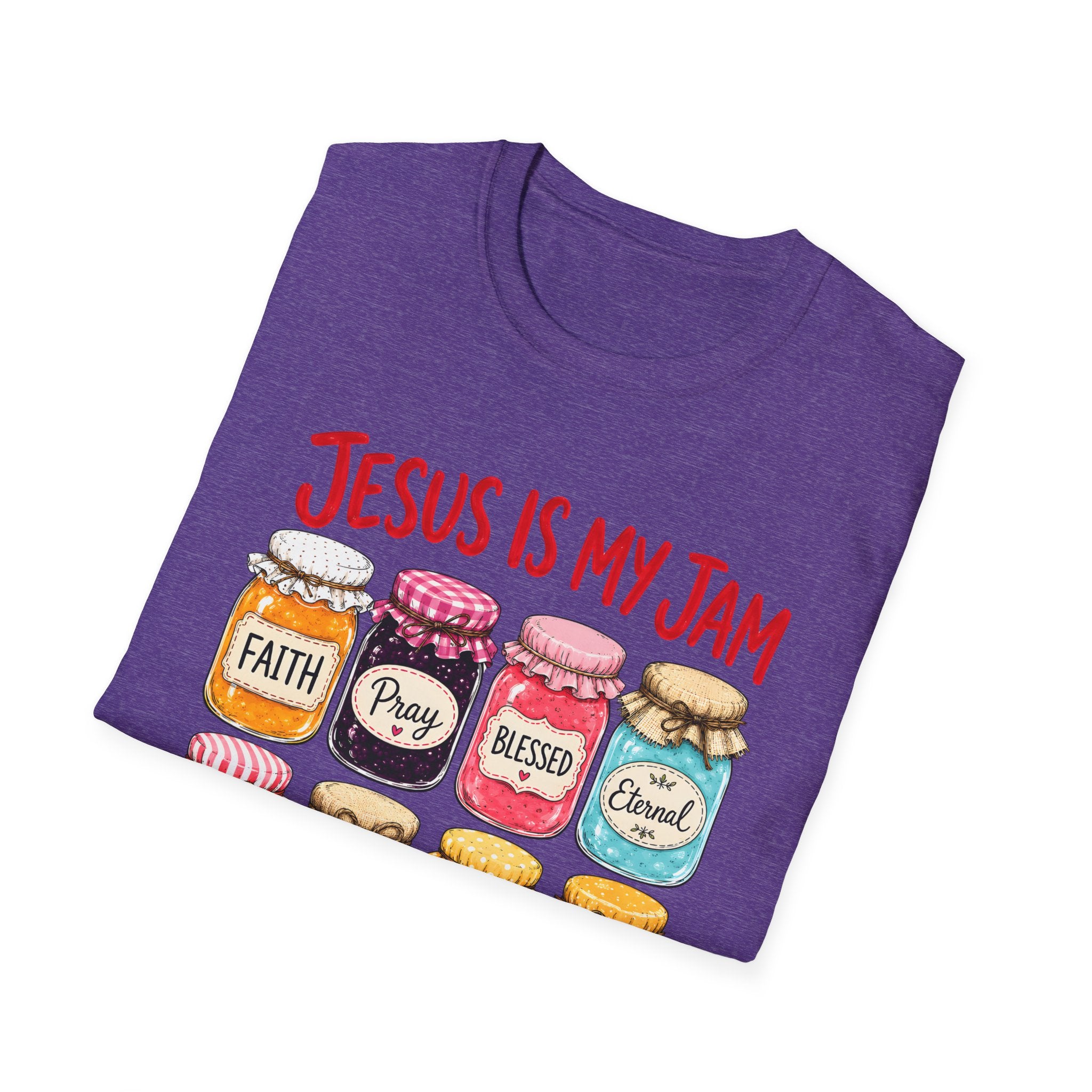 Jesus Is My Jam T-Shirt — Faith & Blessed Jam Jar Graphic Christian Tee