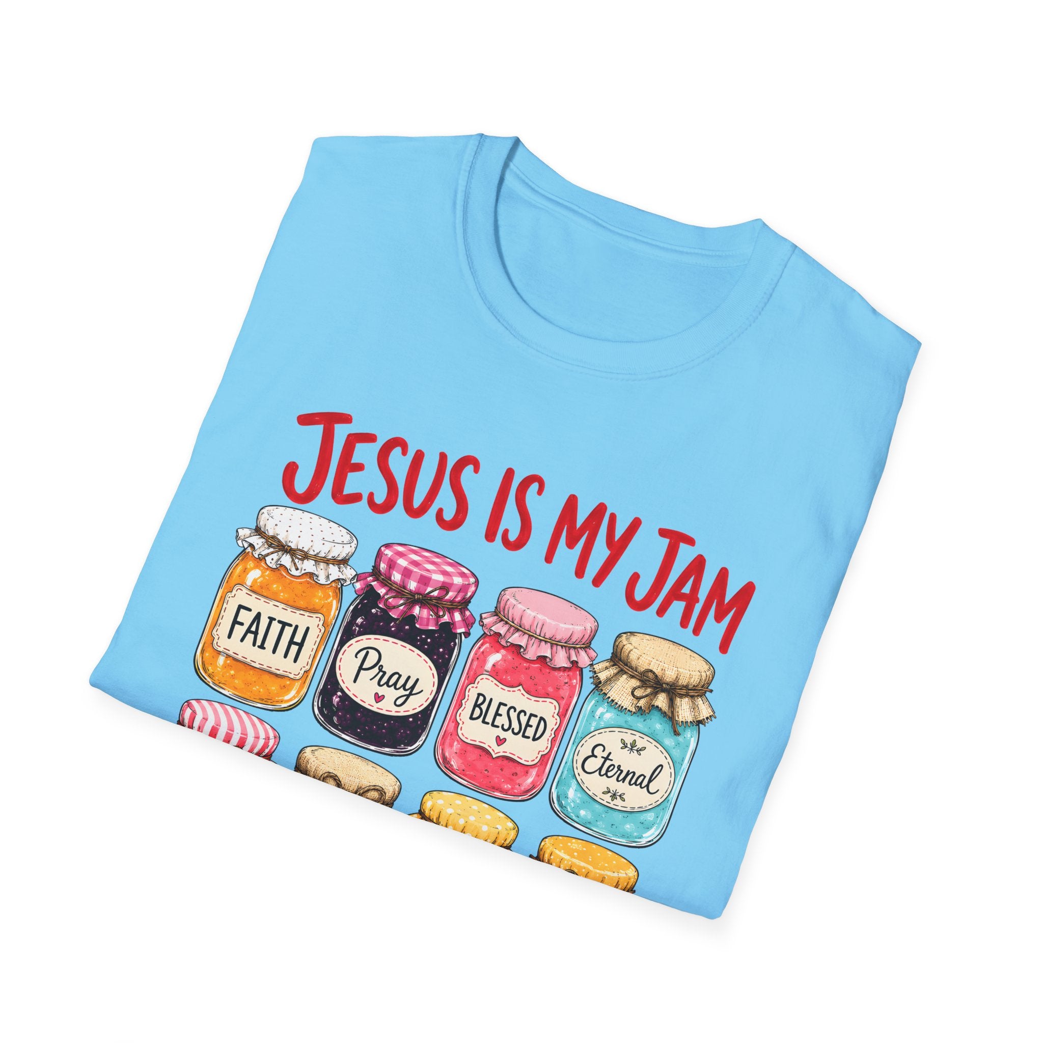 Jesus Is My Jam T-Shirt — Faith & Blessed Jam Jar Graphic Christian Tee