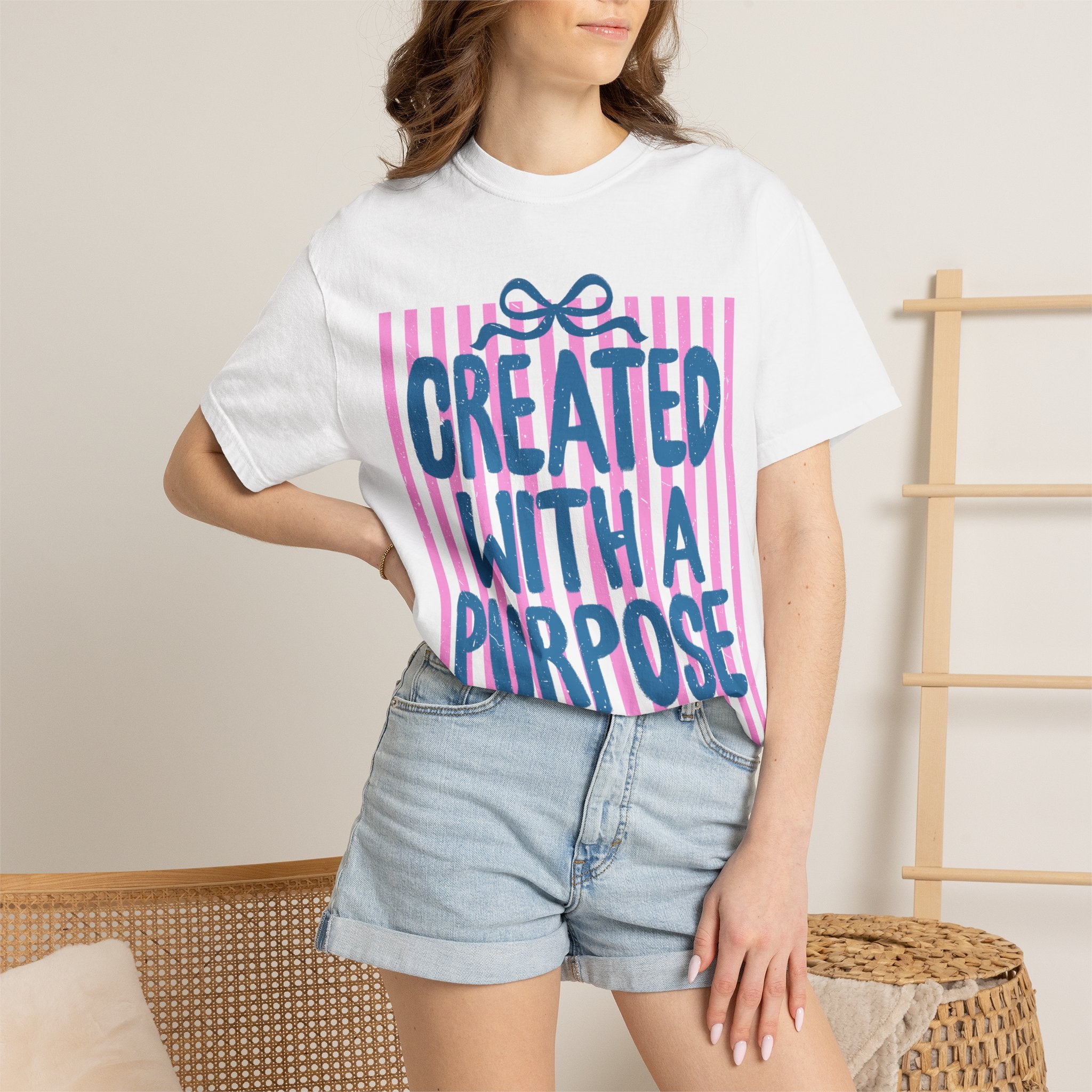 Created With a Purpose T-Shirt — Inspirational Graphic Tee