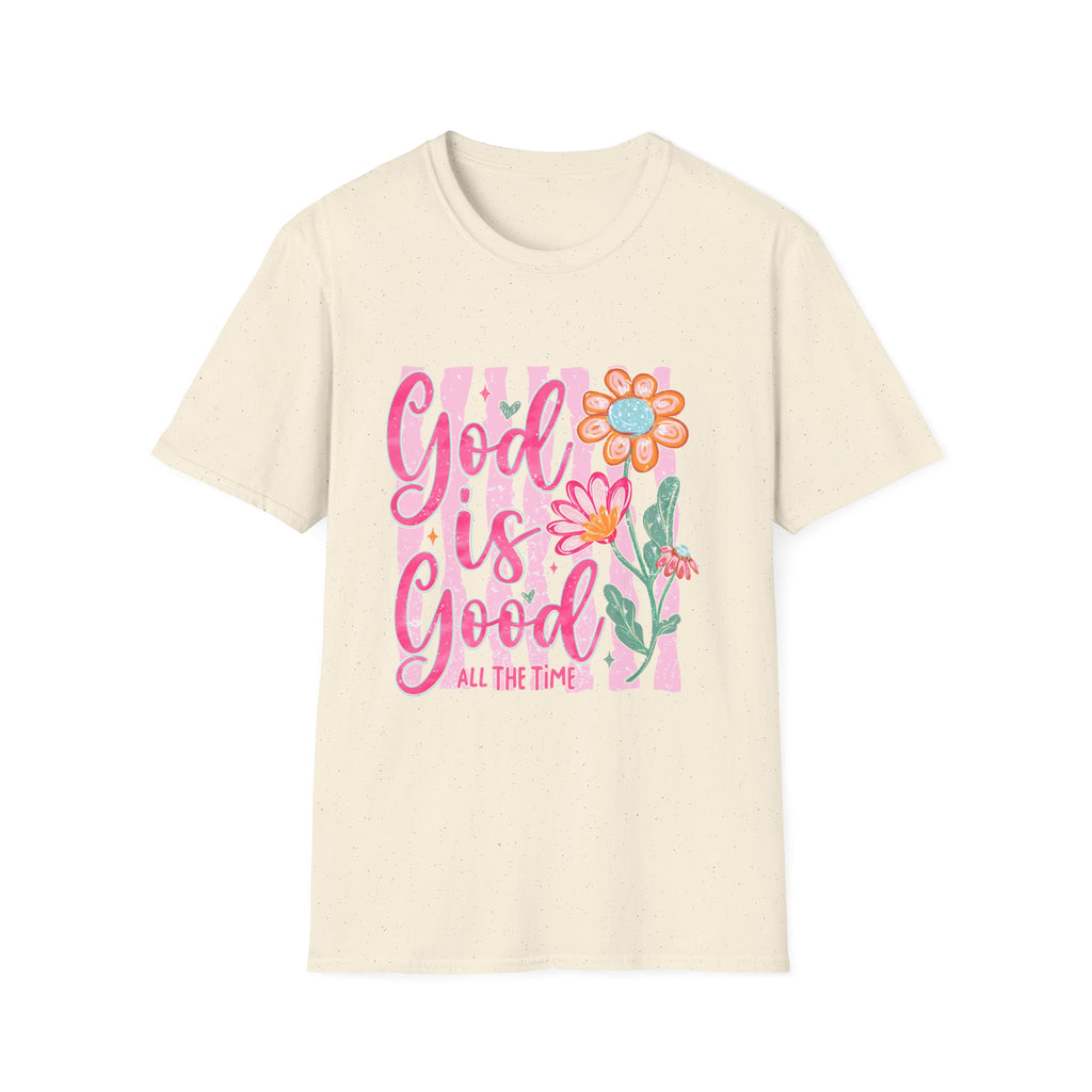 God Is Good Floral T‑Shirt — Inspirational Christian Tee