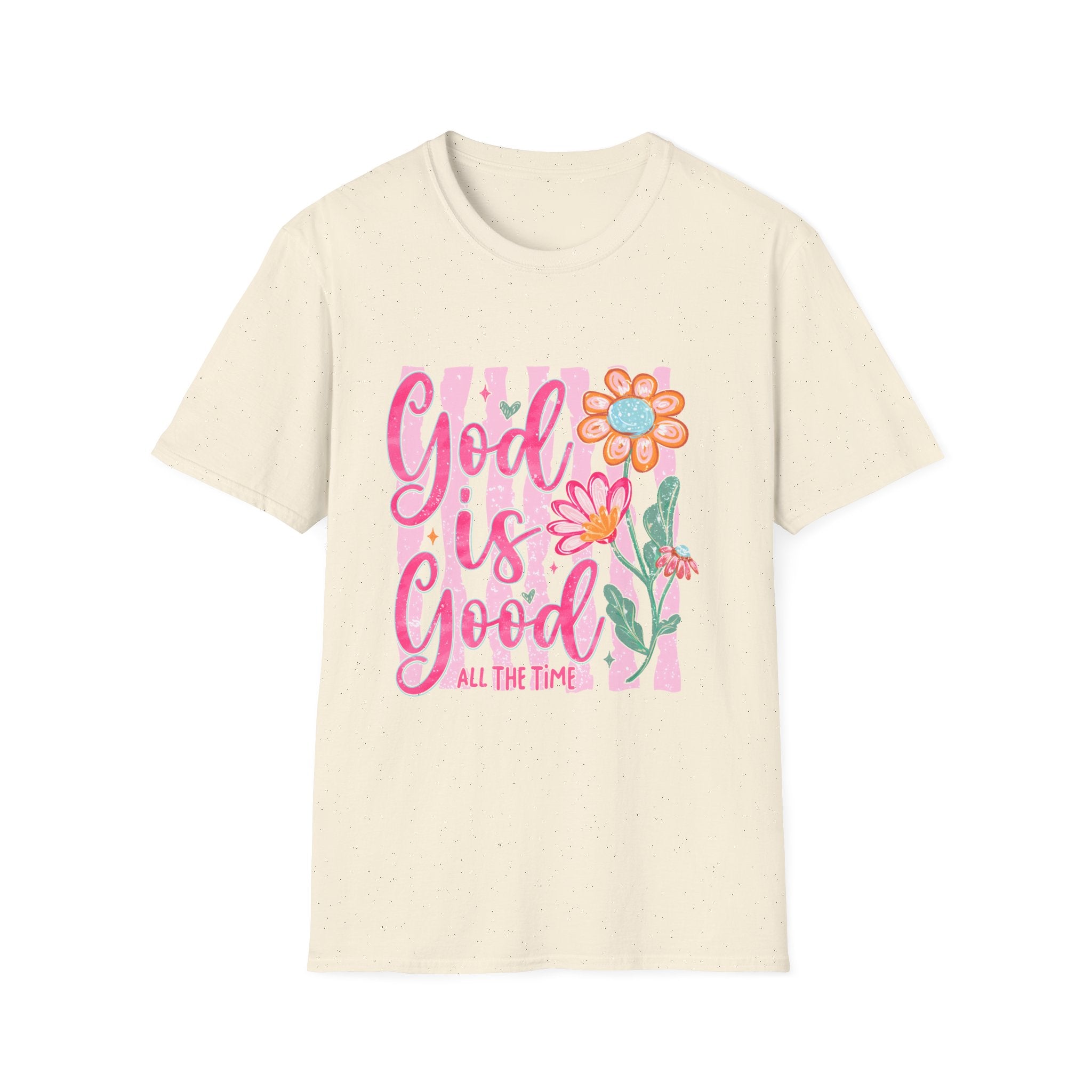 God Is Good Floral T‑Shirt — Inspirational Christian Tee