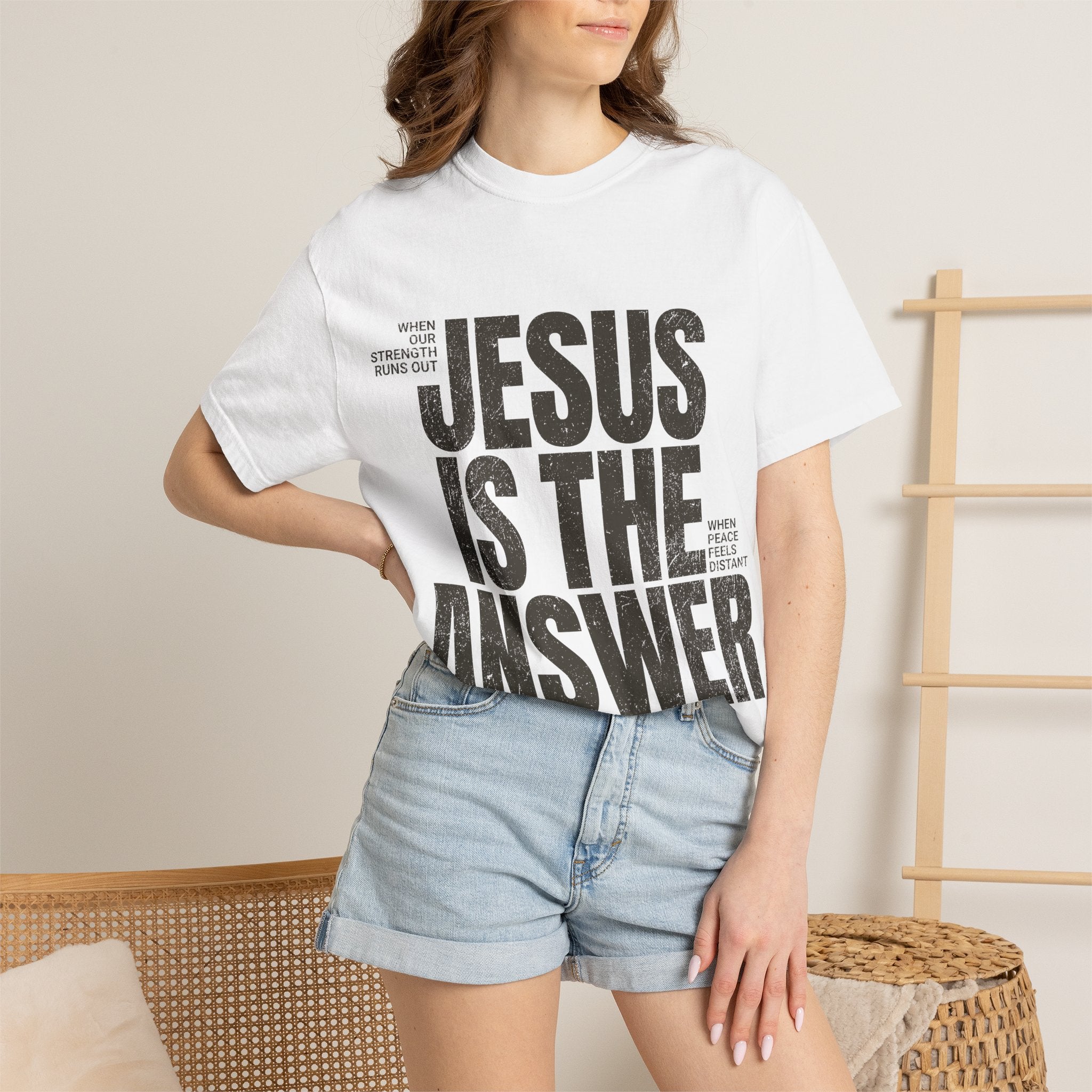 Jesus Is The Answer T-Shirt — Christian Faith Graphic Tee