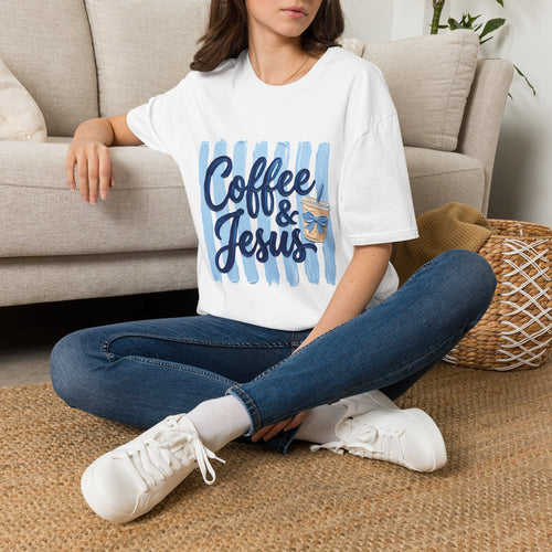 "Coffee & Jesus" Casual Graphic Tee