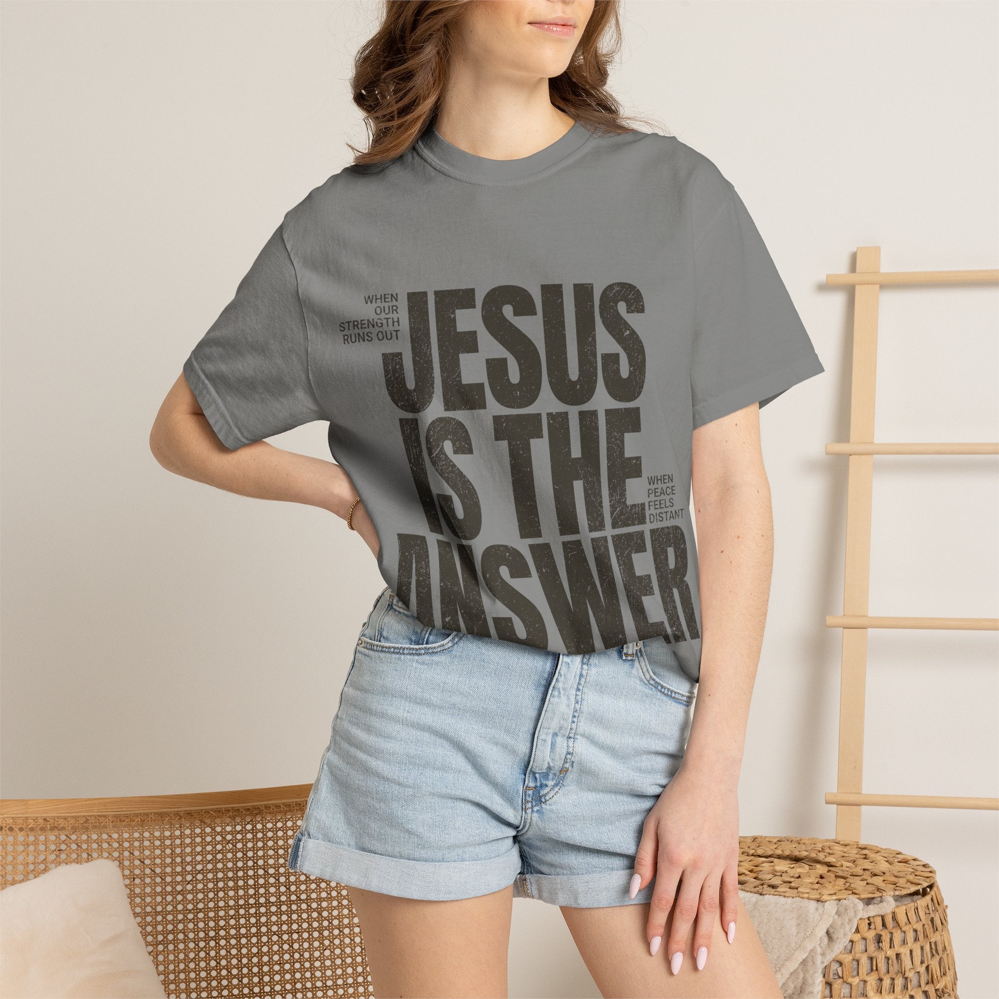Jesus Is The Answer T-Shirt — Christian Faith Graphic Tee