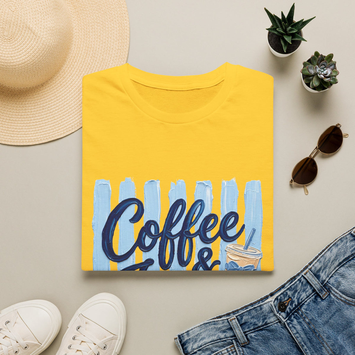 "Coffee & Jesus" Casual Graphic Tee