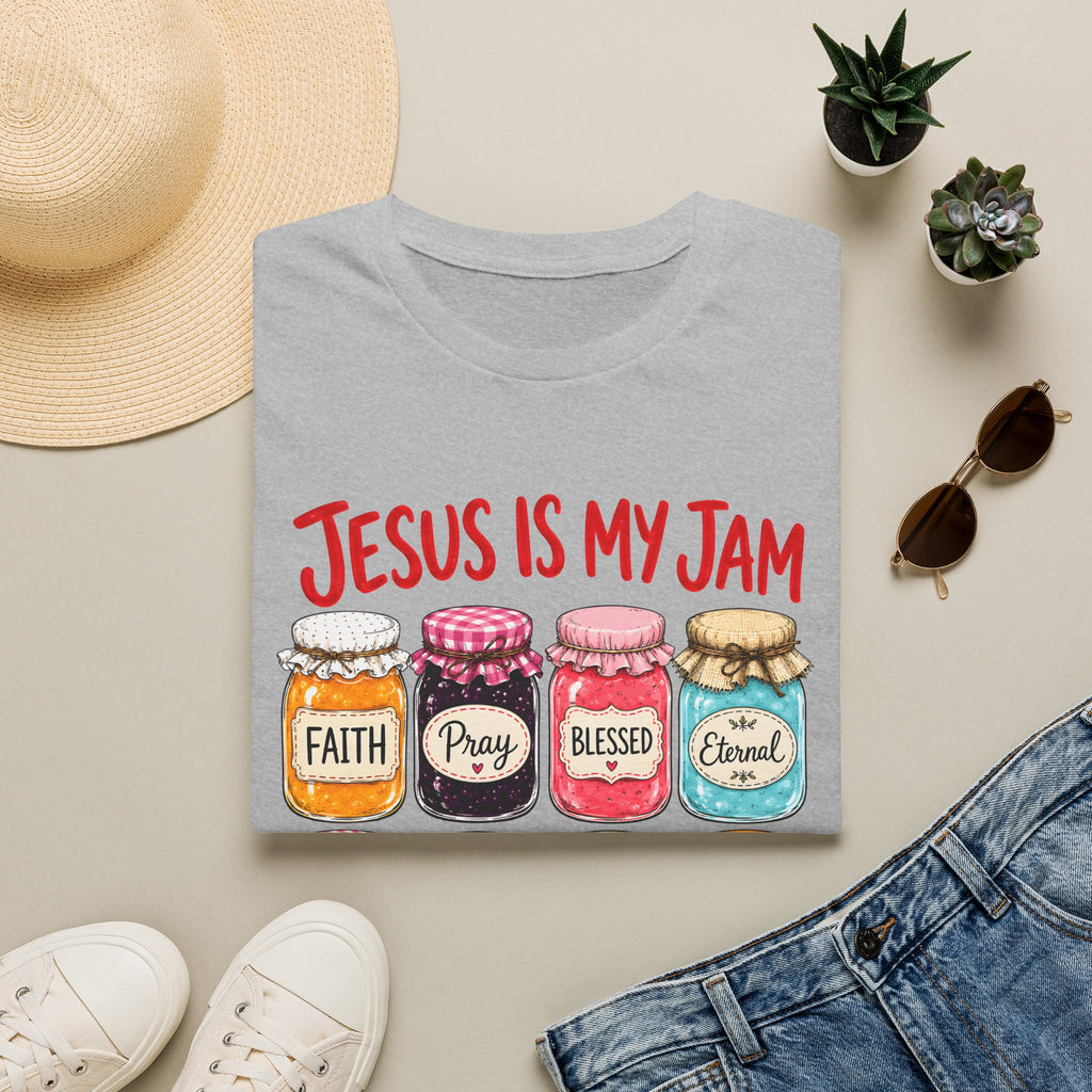 Jesus Is My Jam T-Shirt — Faith & Blessed Jam Jar Graphic Christian Tee