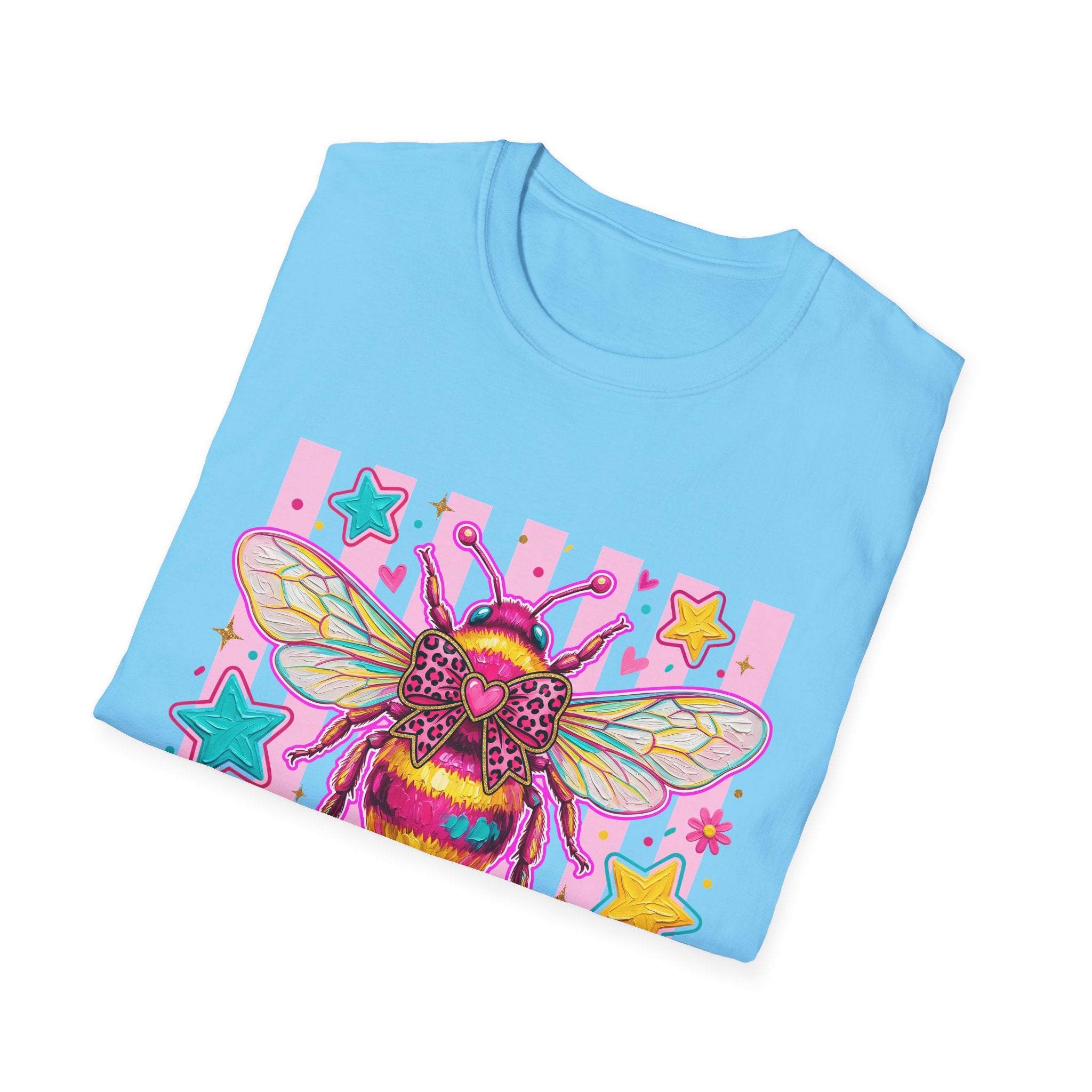 Kind Bee T-Shirt — Colorful Cute Bee Graphic Tee for Women & Teens