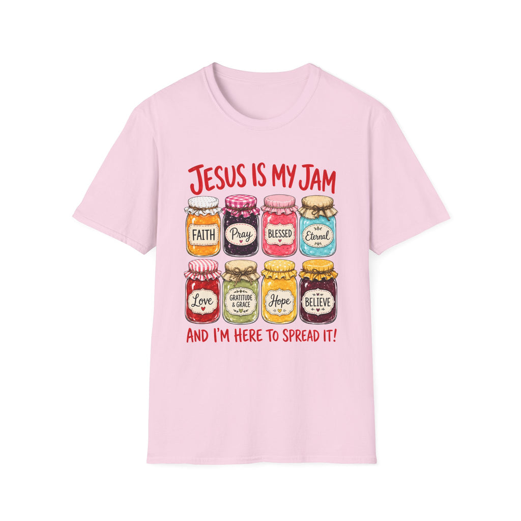 Jesus Is My Jam T-Shirt — Faith & Blessed Jam Jar Graphic Christian Tee