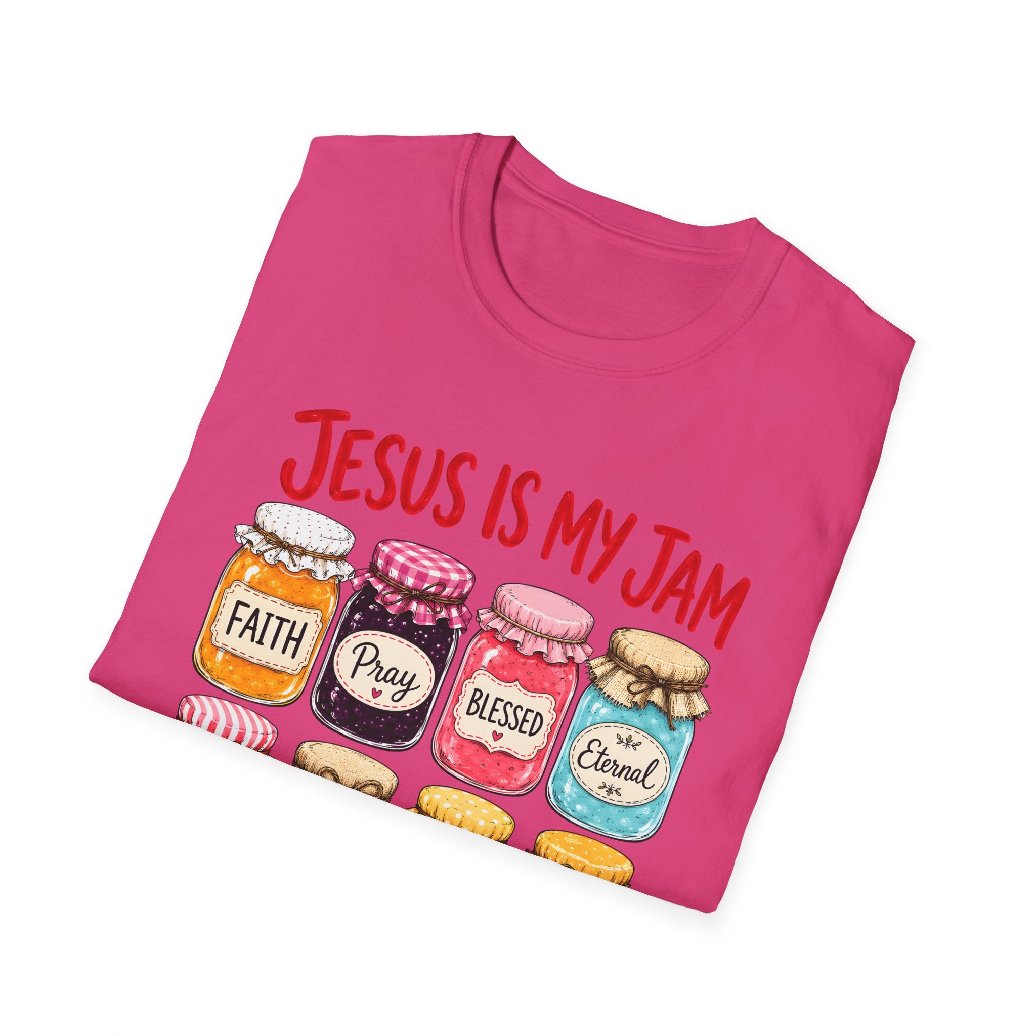 Jesus Is My Jam T-Shirt — Faith & Blessed Jam Jar Graphic Christian Tee