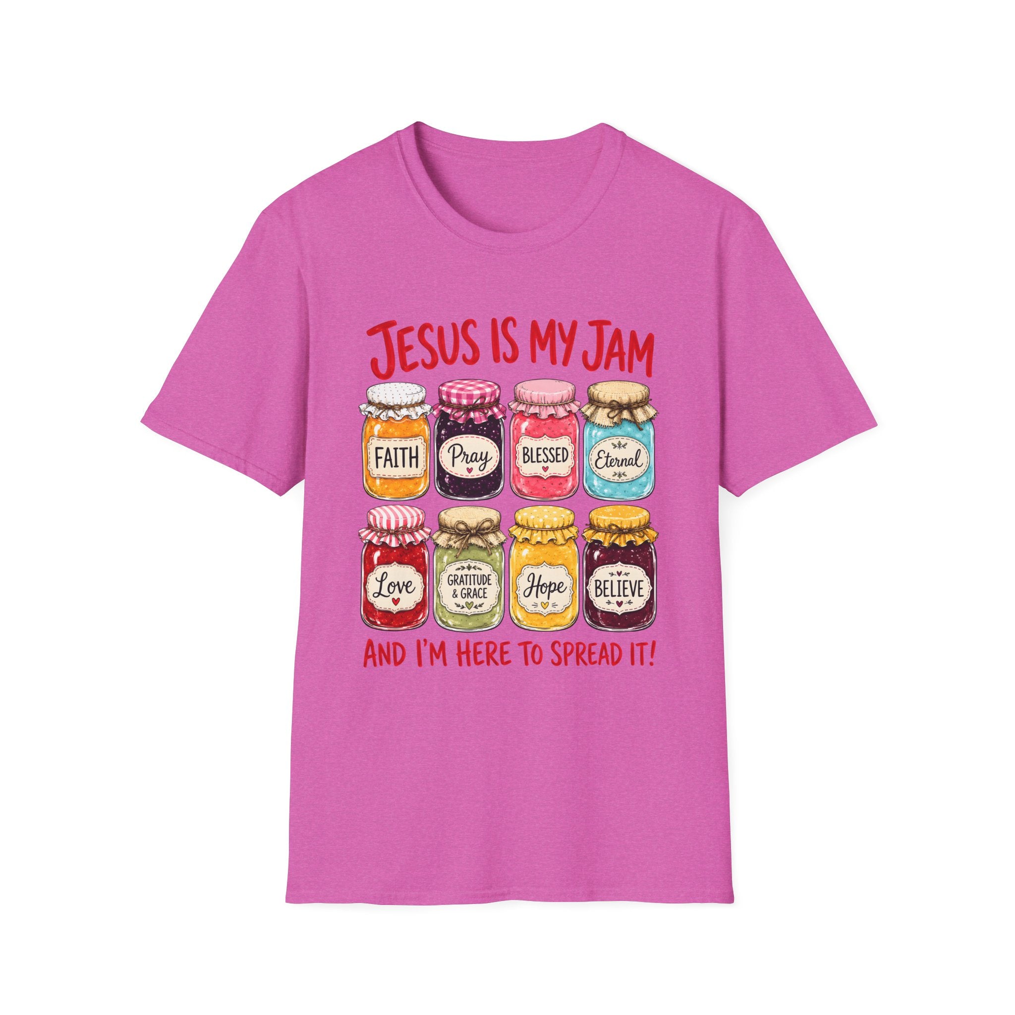 Jesus Is My Jam T-Shirt — Faith & Blessed Jam Jar Graphic Christian Tee