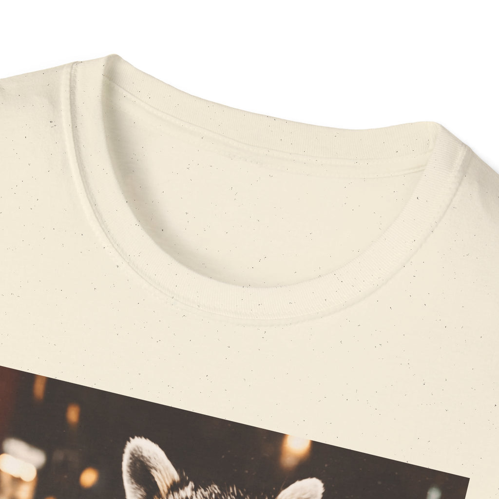 Raccoon Drinking Iced Coffee T-Shirt