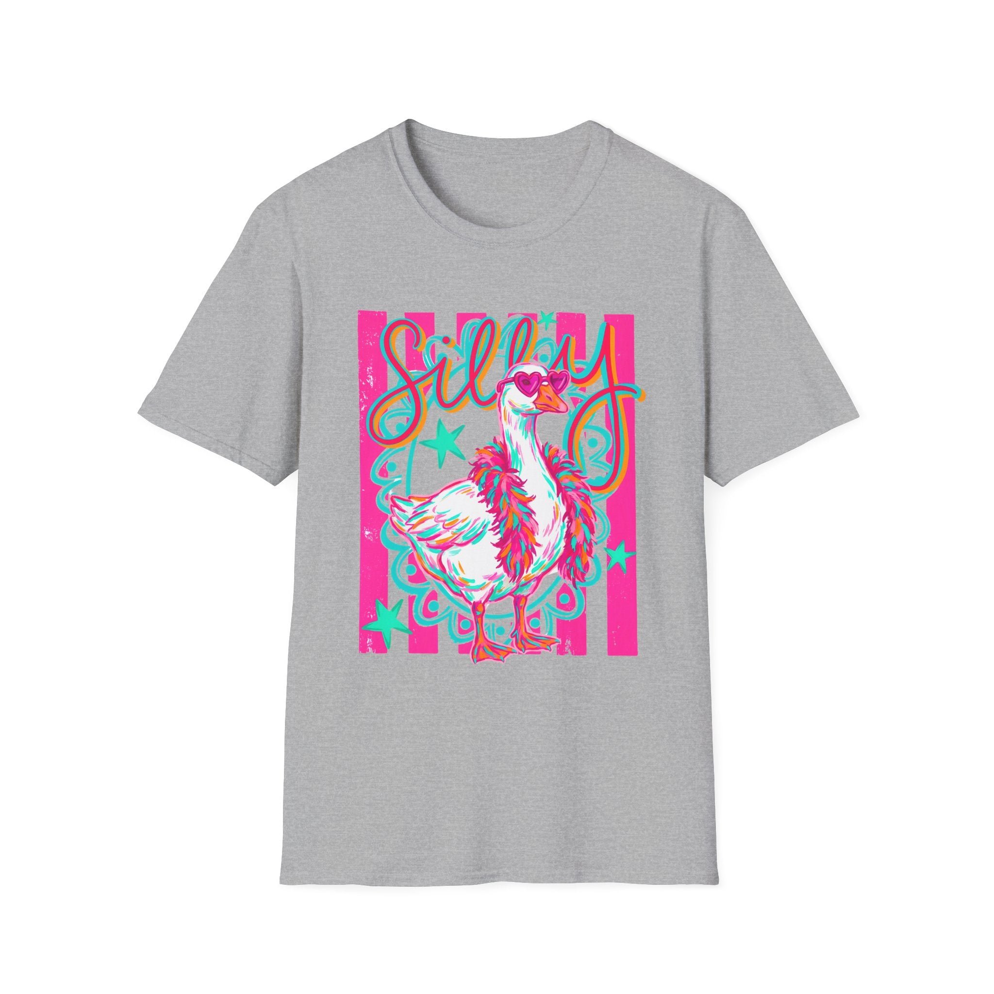 Silly Goose T-Shirt – Playful Retro Pink Graphic Tee