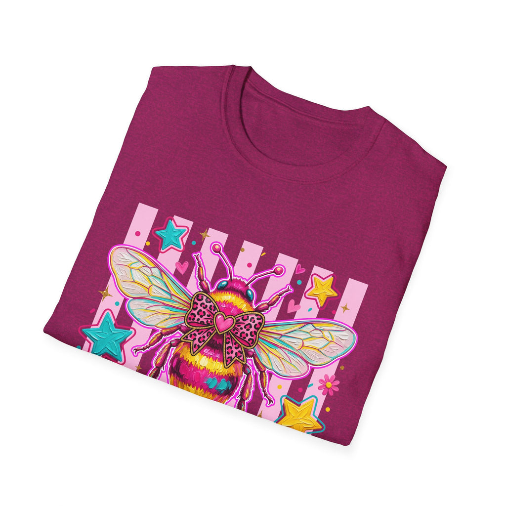 Kind Bee T-Shirt — Colorful Cute Bee Graphic Tee for Women & Teens