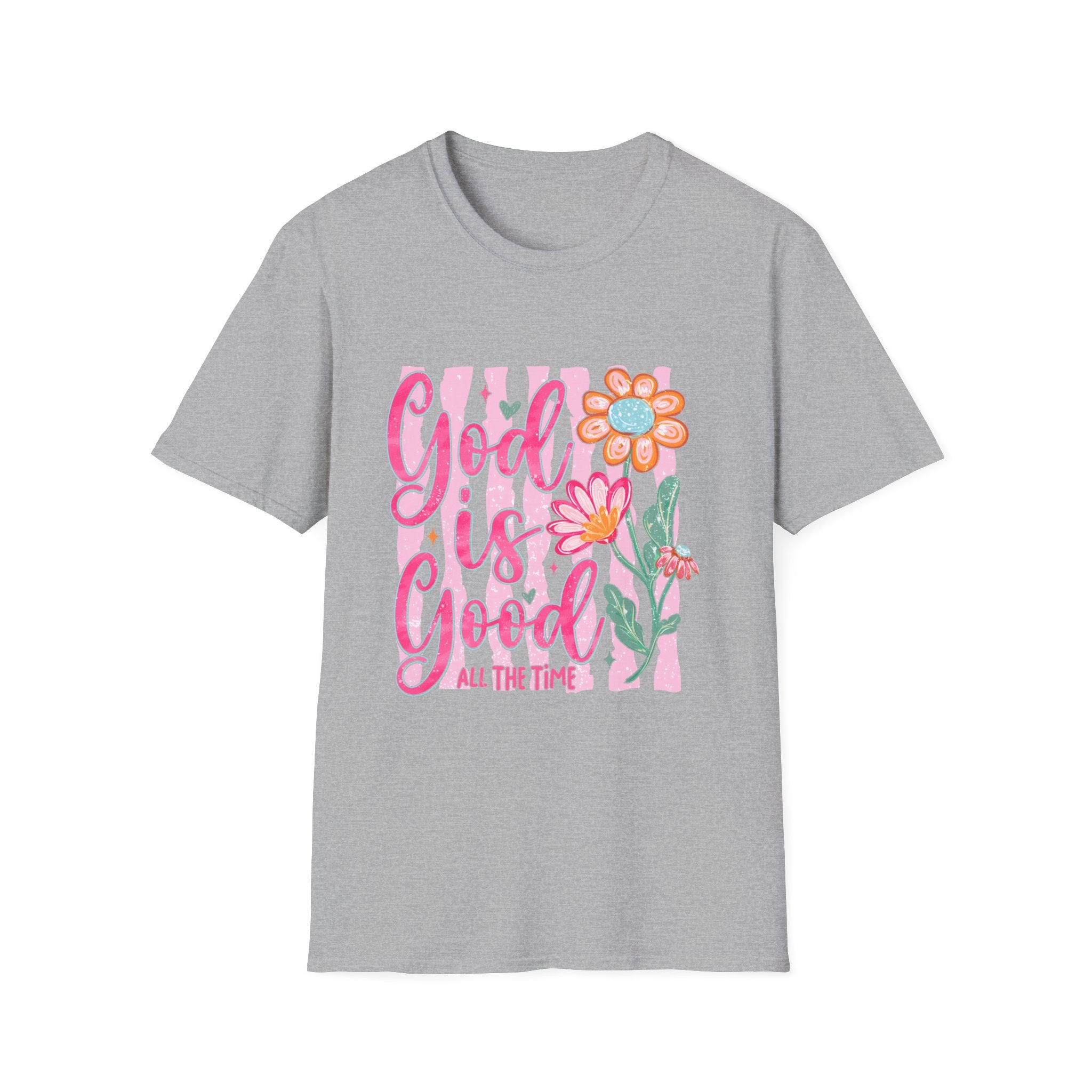 God Is Good Floral T‑Shirt — Inspirational Christian Tee