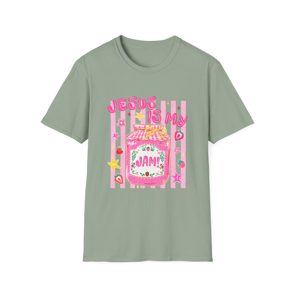 Jesus Is My Jam T‑Shirt — Cute Pink Faith Graphic Tee