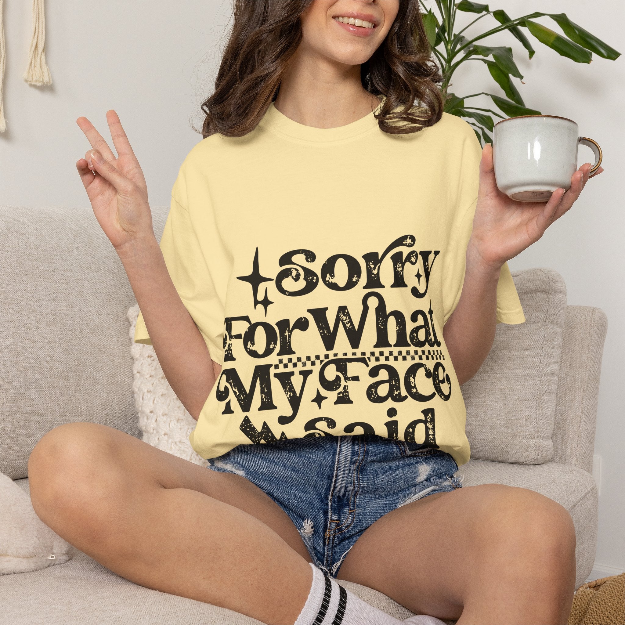 Sorry For What My Face Said T-Shirt
