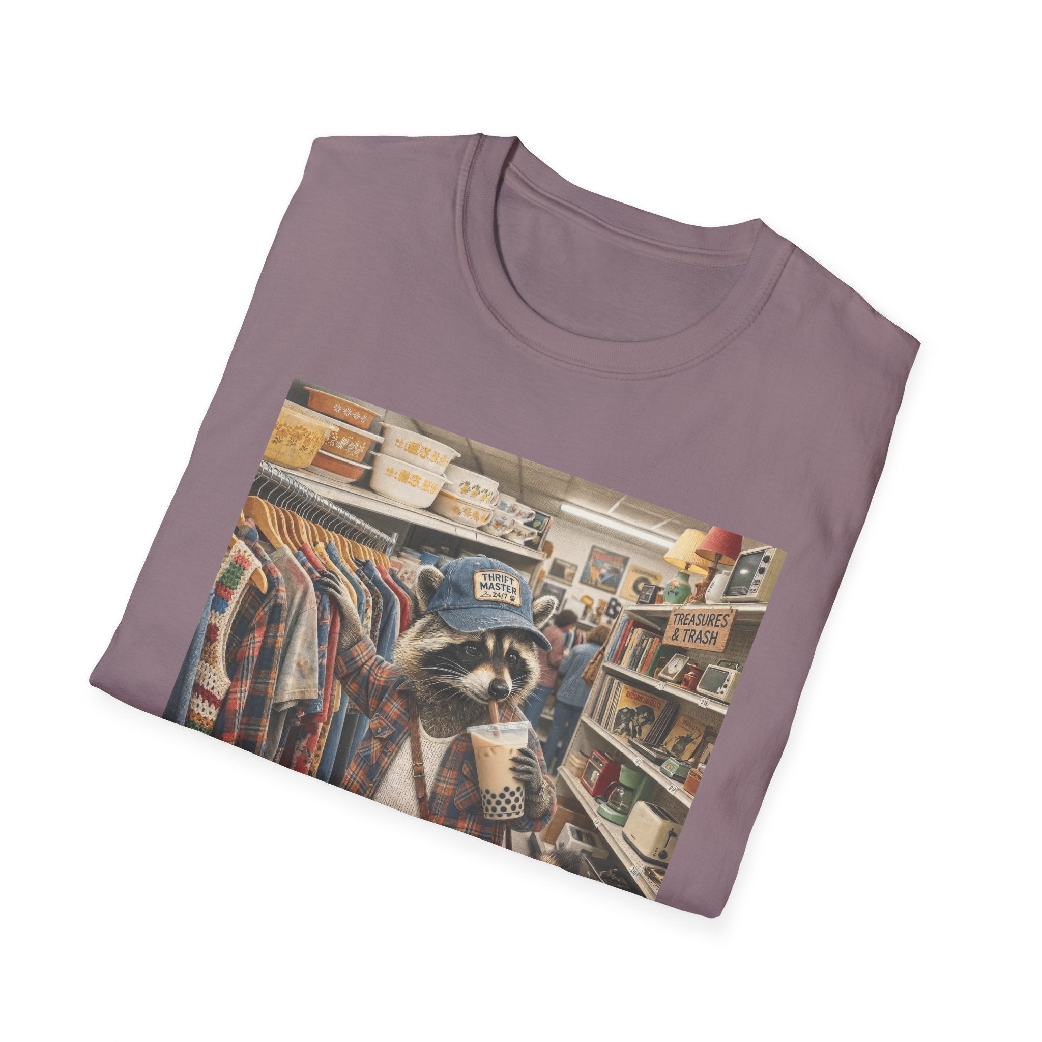 Thrifted Raccoon T-Shirt — "I'd Thrift That" Vintage Store Graphic Tee