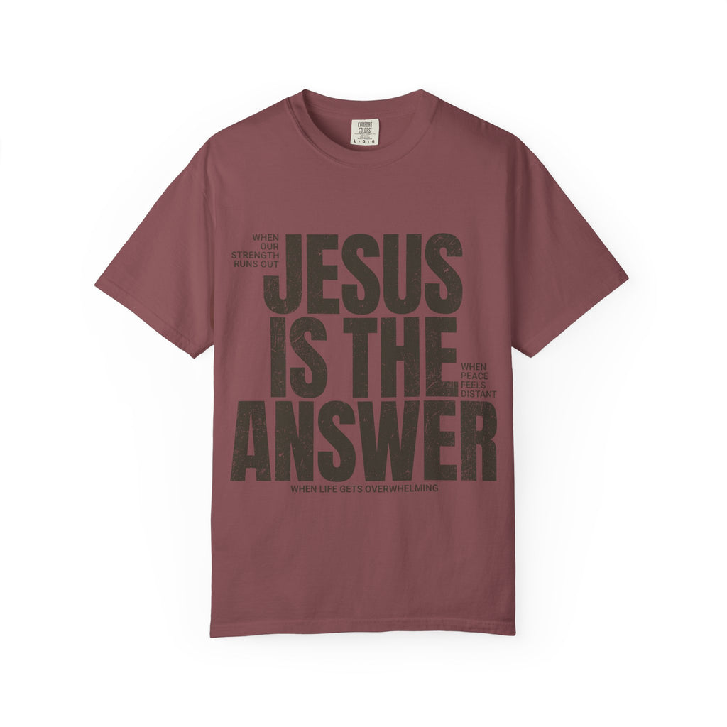 Jesus Is The Answer T-Shirt — Christian Faith Graphic Tee