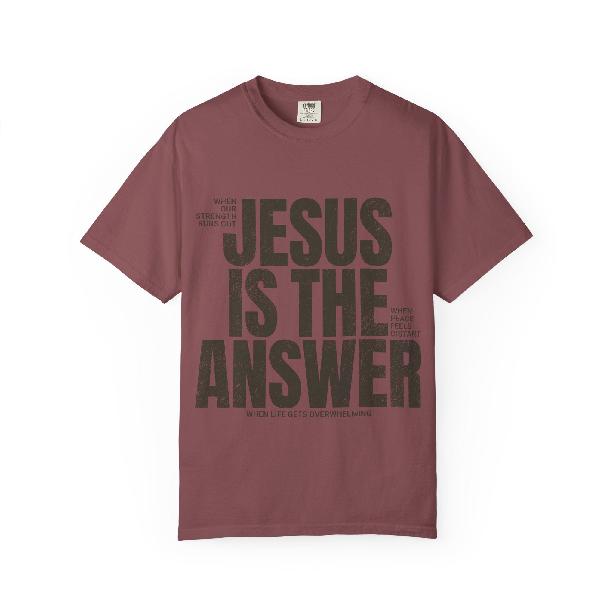 Jesus Is The Answer T-Shirt — Christian Faith Graphic Tee