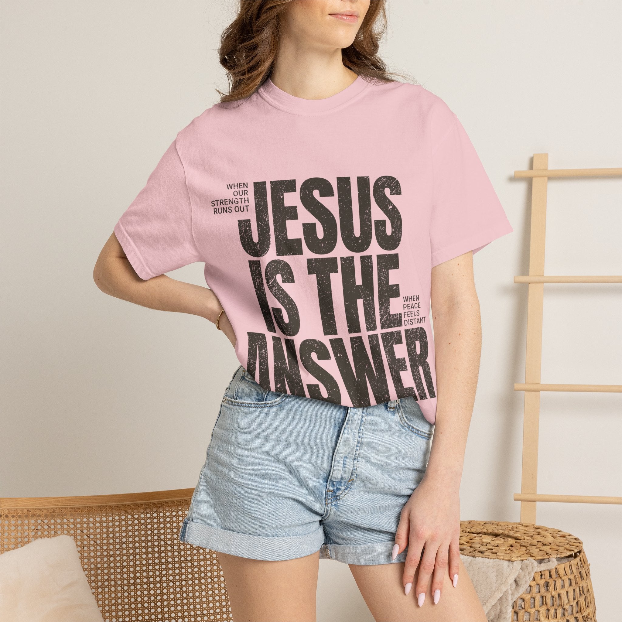 Jesus Is The Answer T-Shirt — Christian Faith Graphic Tee