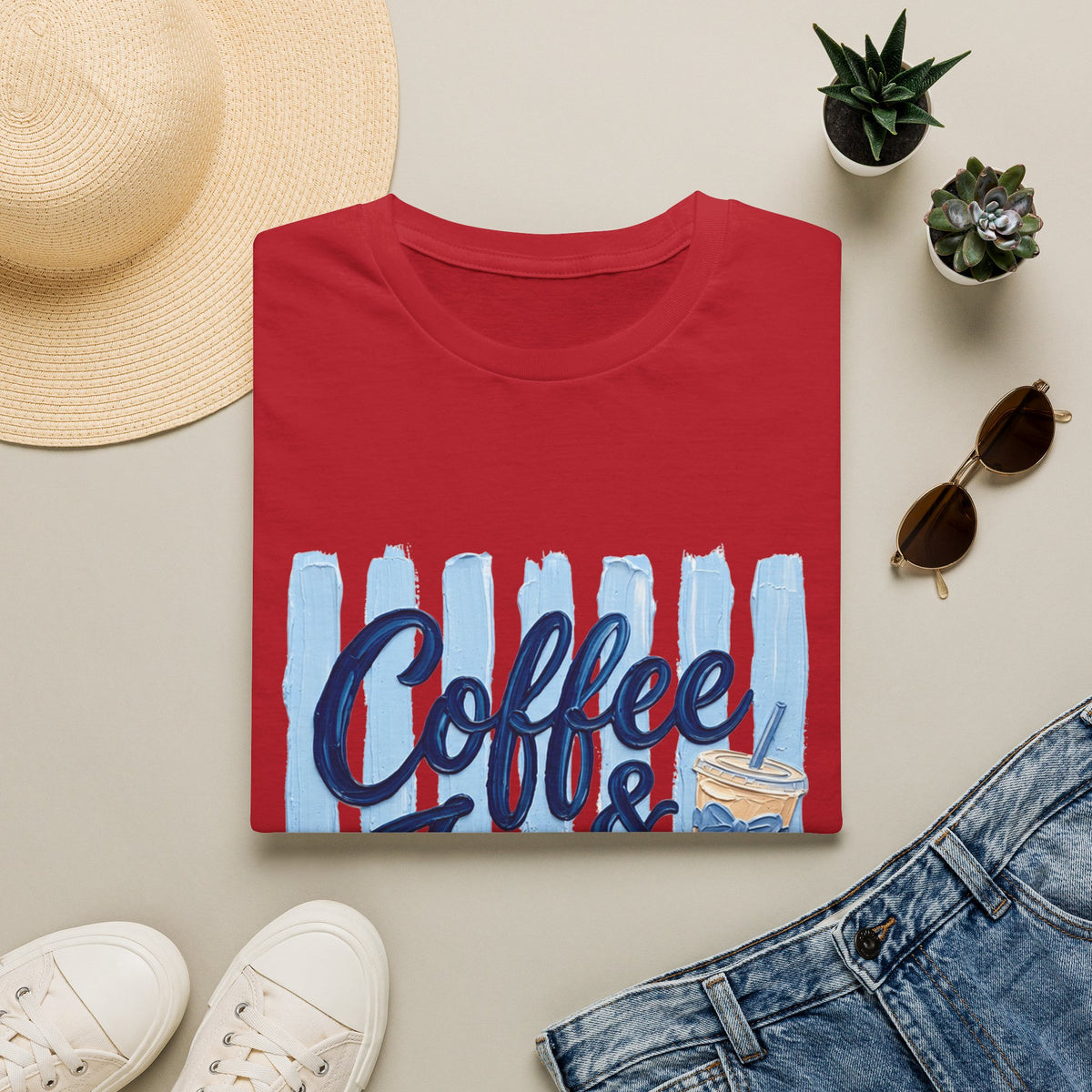"Coffee & Jesus" Casual Graphic Tee