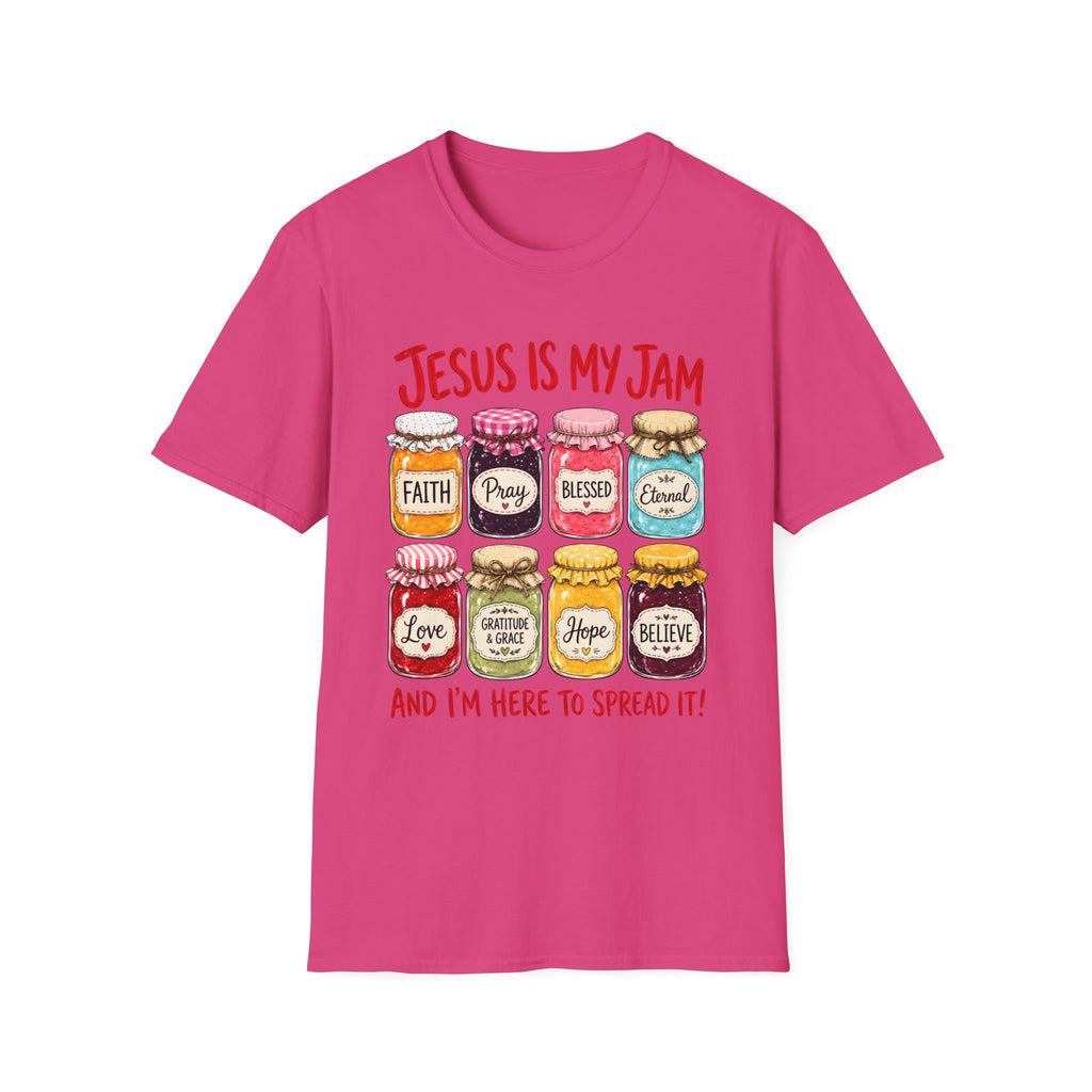 Jesus Is My Jam T-Shirt — Faith & Blessed Jam Jar Graphic Christian Tee