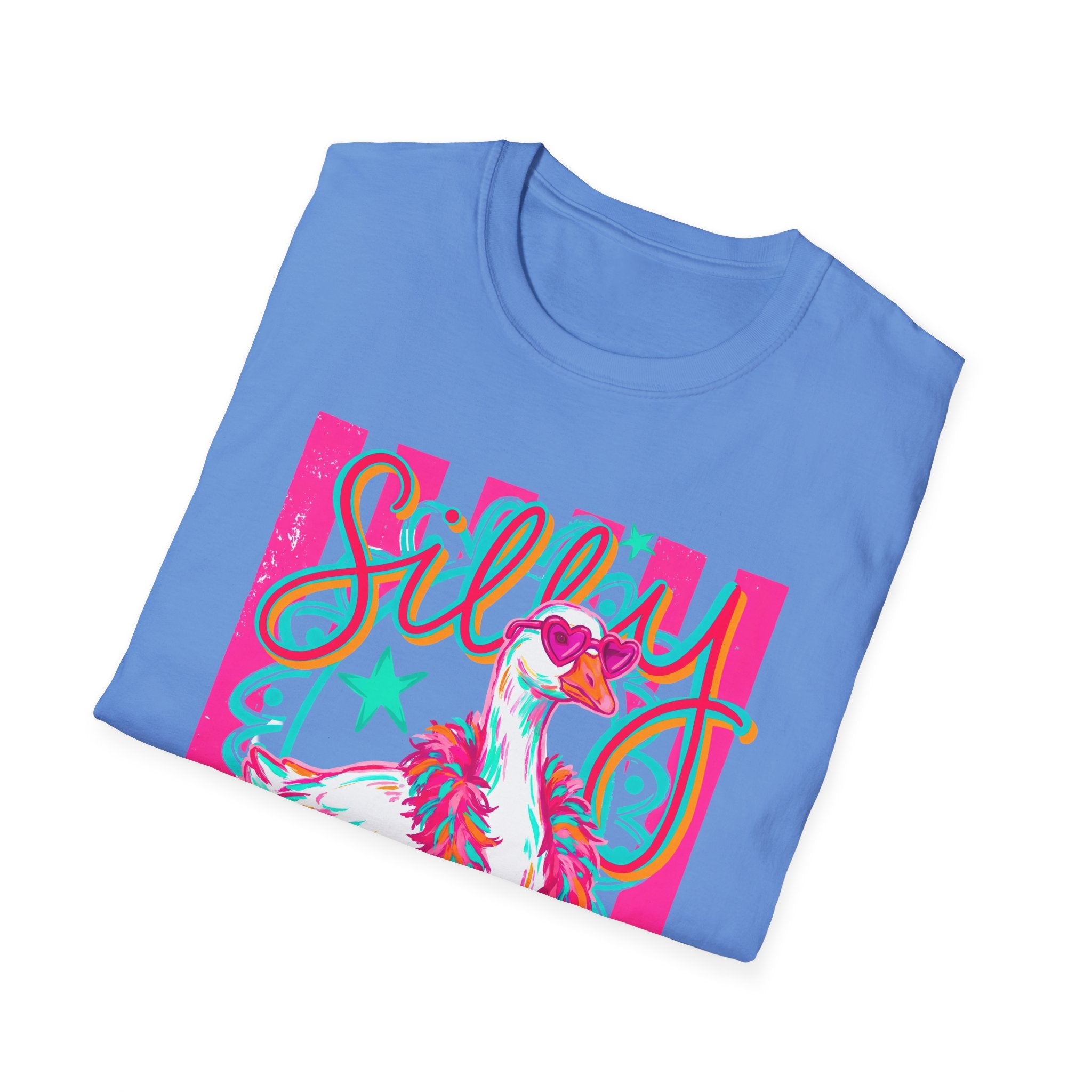 Silly Goose T-Shirt – Playful Retro Pink Graphic Tee