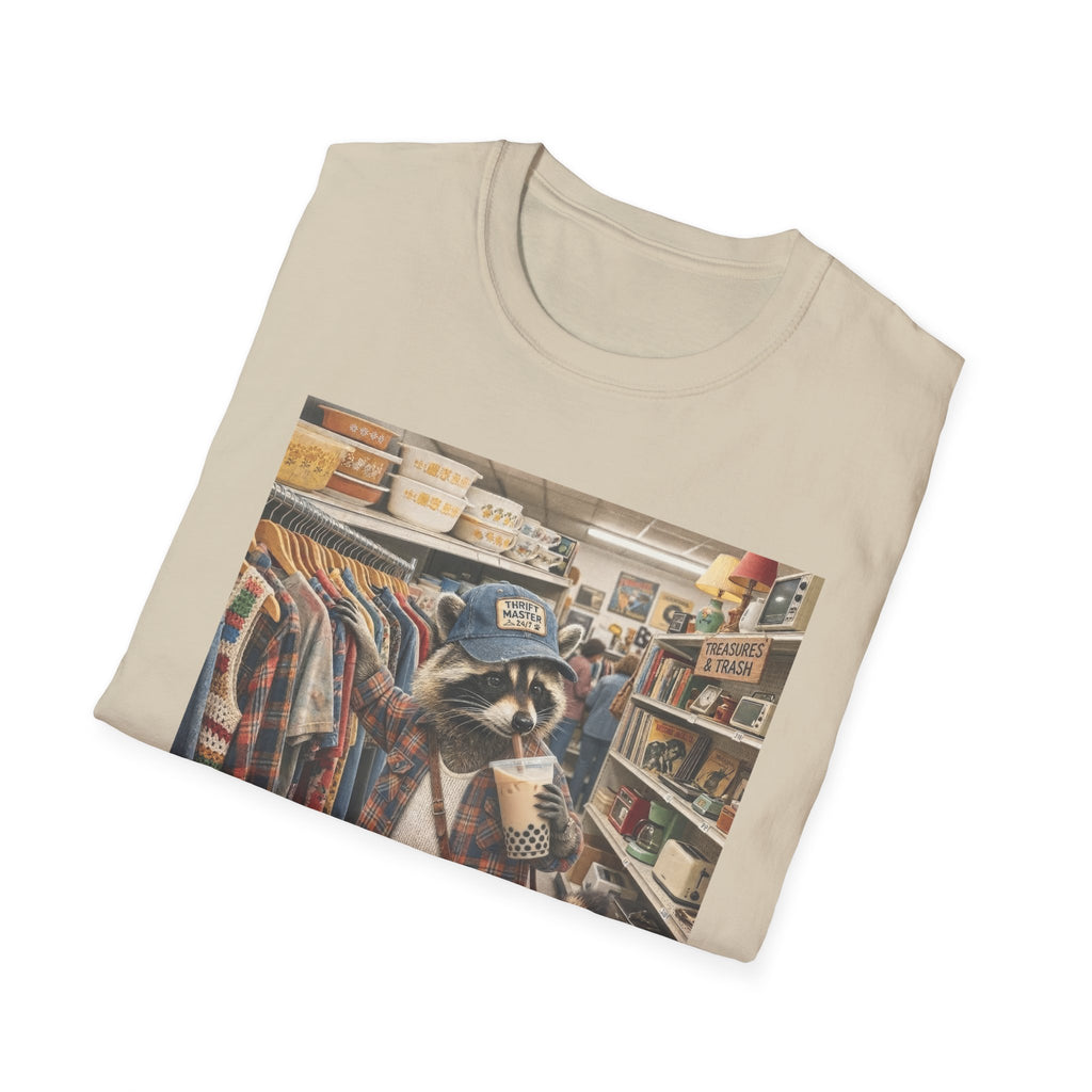 Thrifted Raccoon T-Shirt — "I'd Thrift That" Vintage Store Graphic Tee