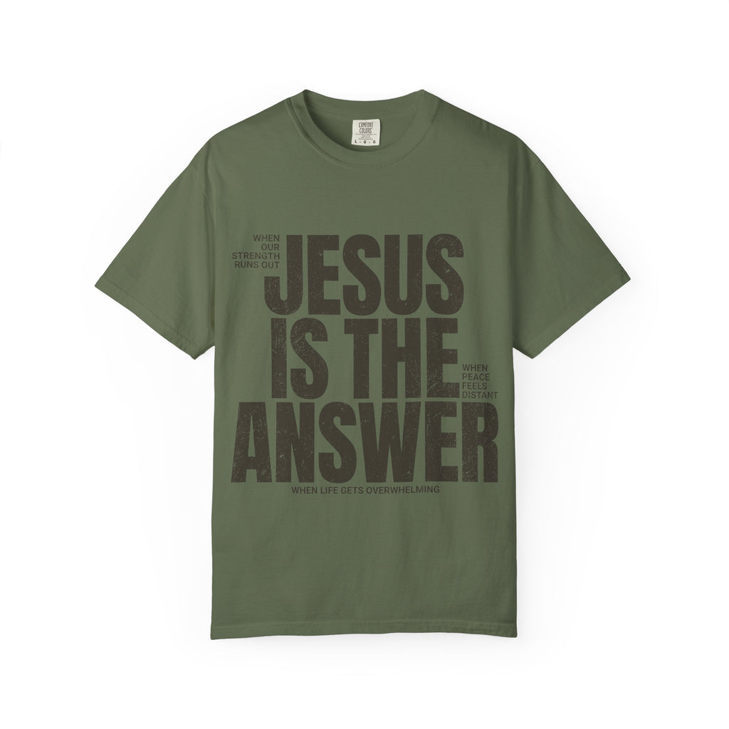 Jesus Is The Answer T-Shirt — Christian Faith Graphic Tee