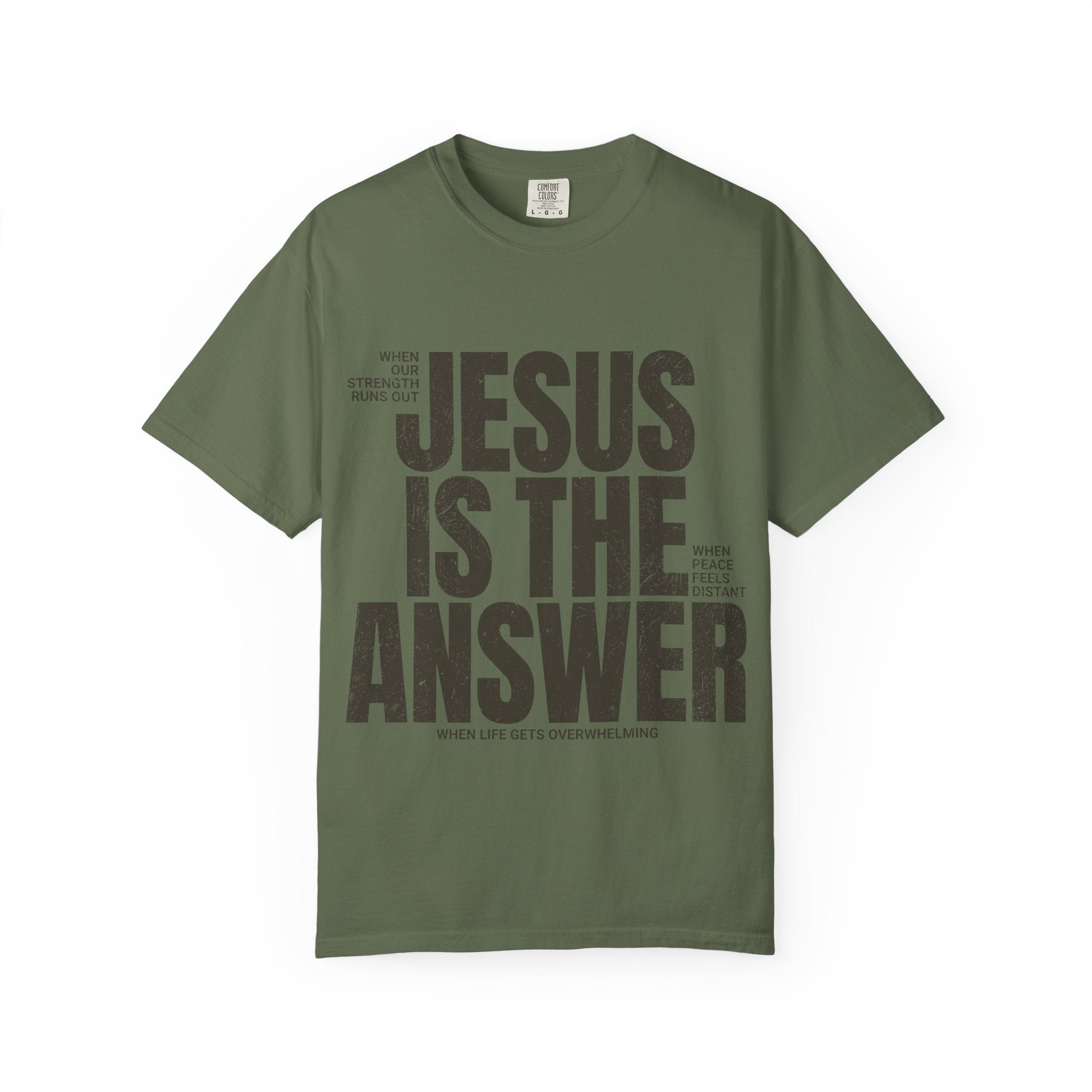 Jesus Is The Answer T-Shirt — Christian Faith Graphic Tee