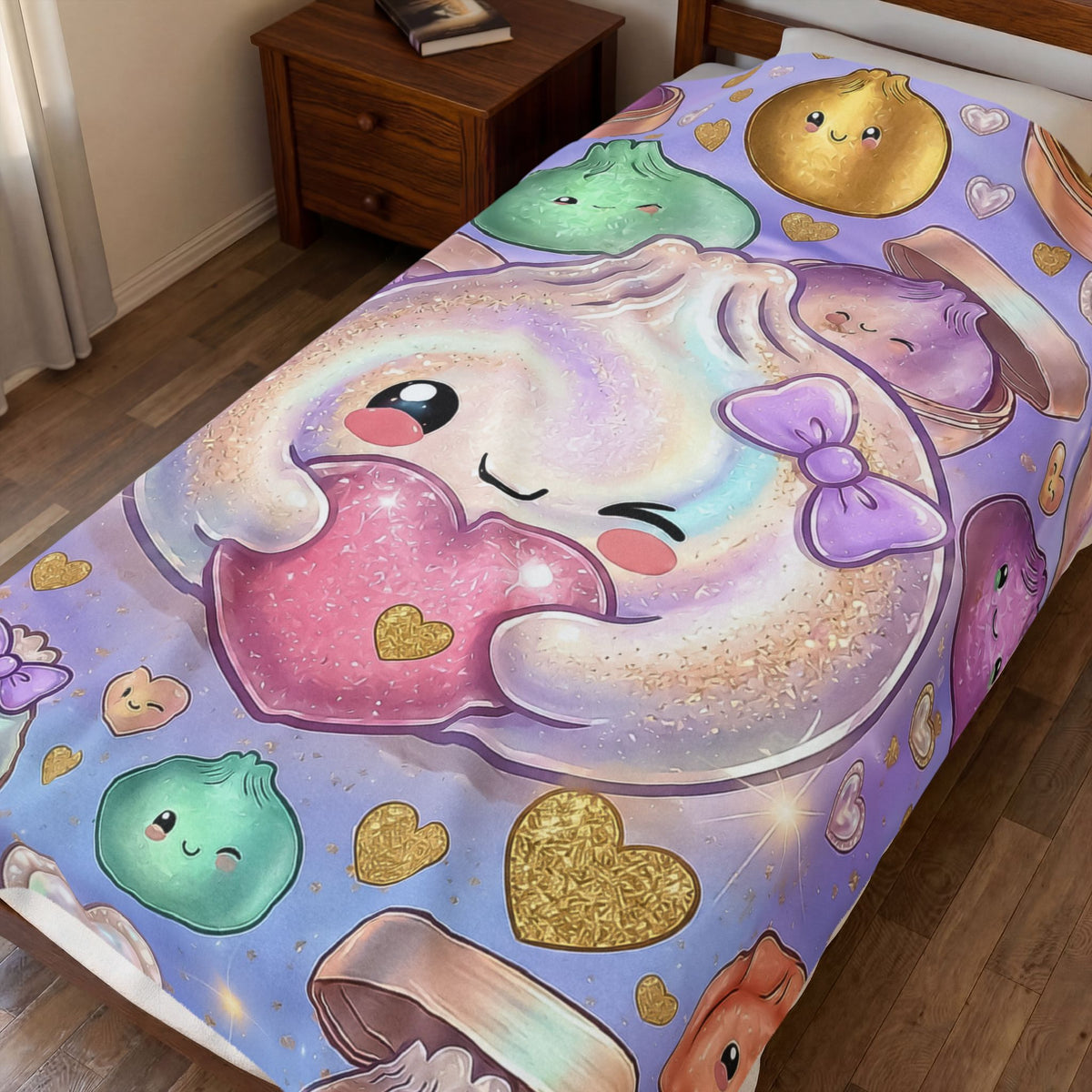 Dumpling Heart Plush Blanket