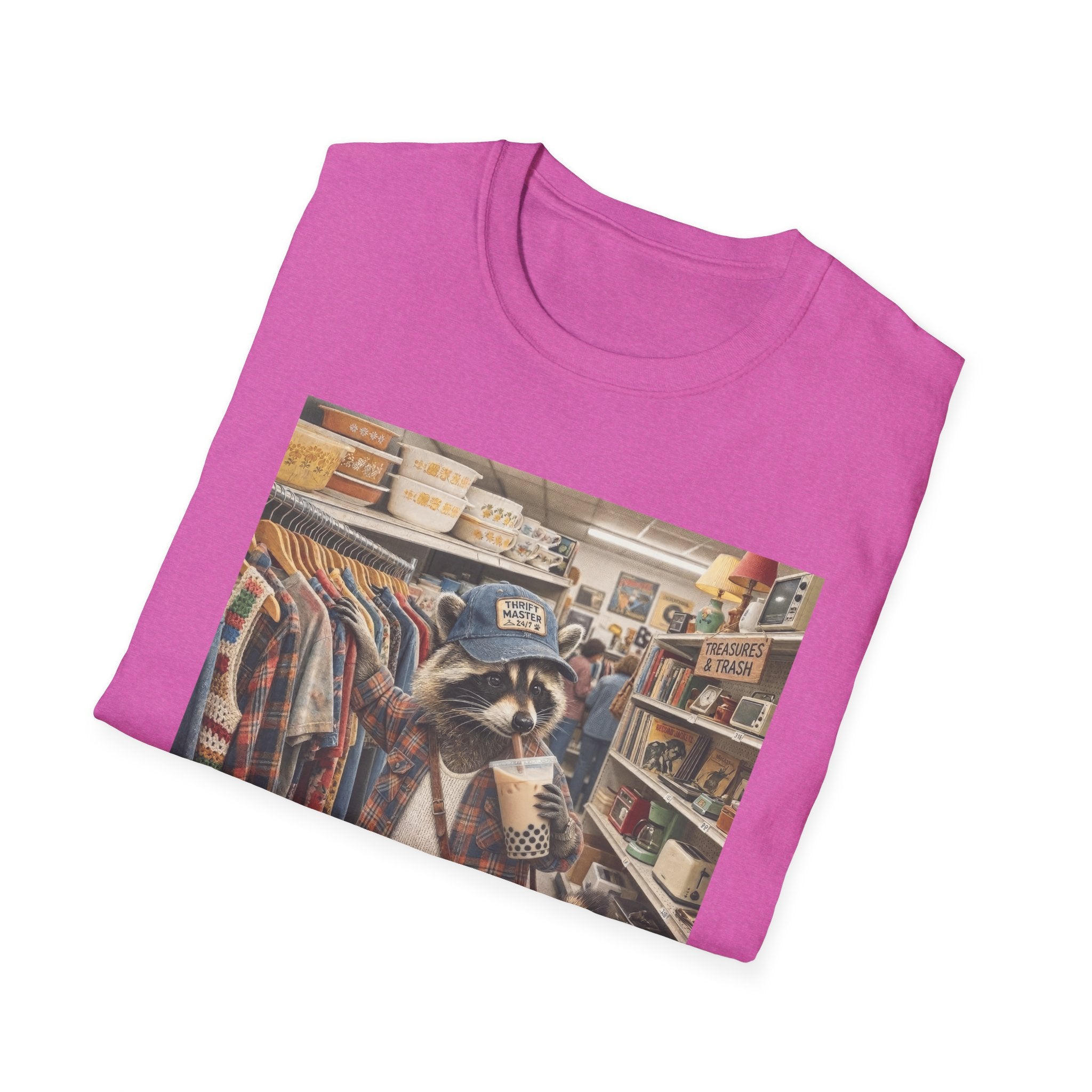 Thrifted Raccoon T-Shirt — "I'd Thrift That" Vintage Store Graphic Tee