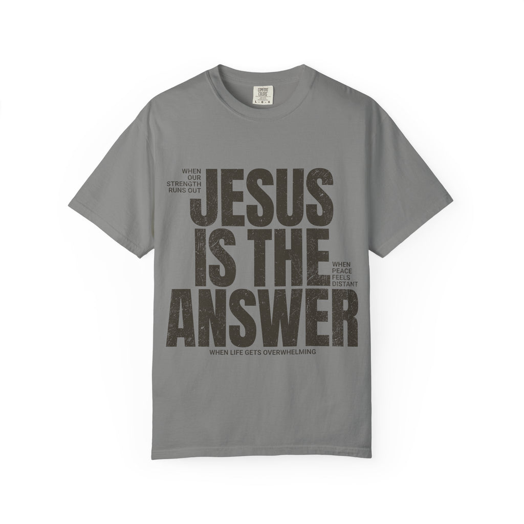 Jesus Is The Answer T-Shirt — Christian Faith Graphic Tee