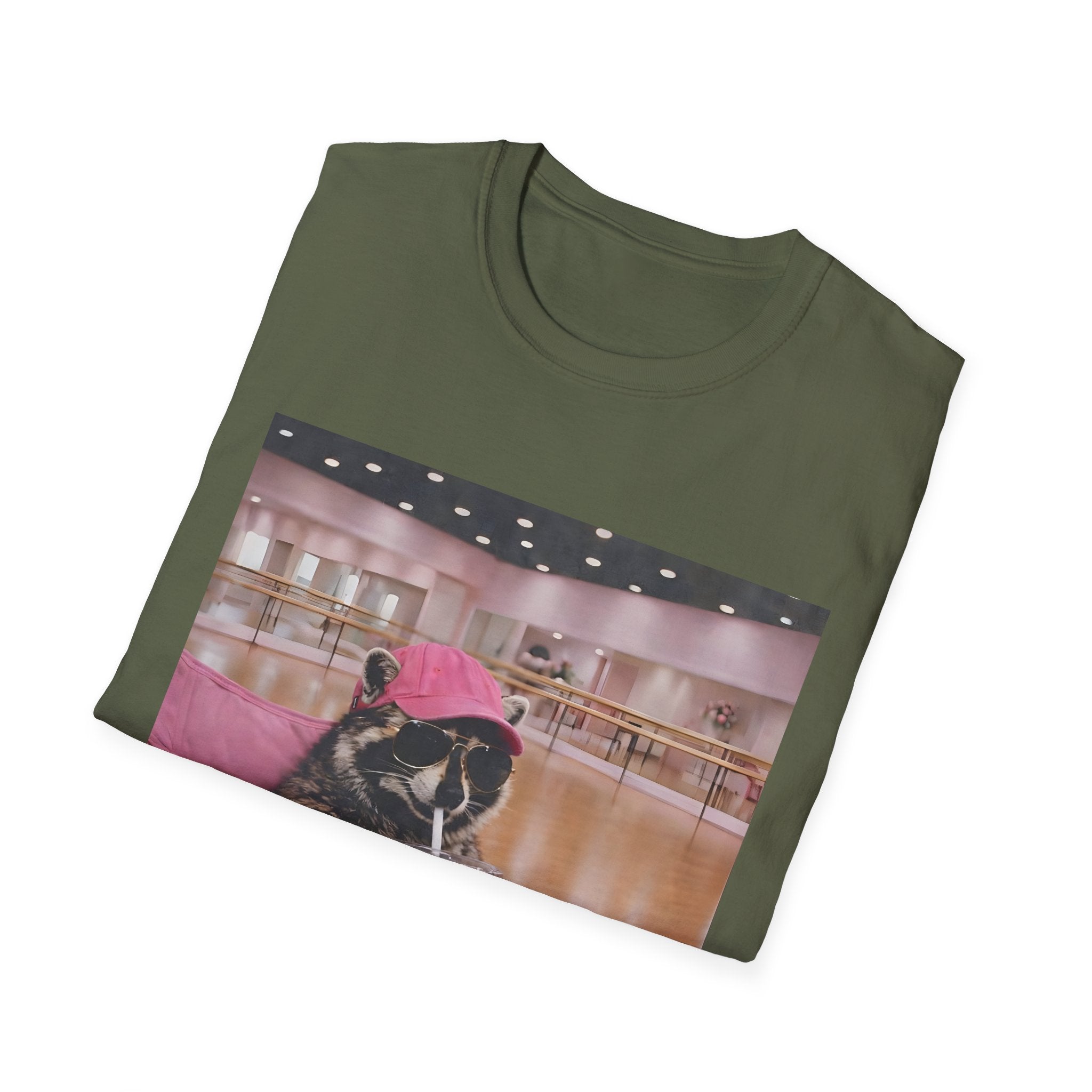 T-Shirt — Cute Dance Mom Graphic Tee ("I Live Here Now")