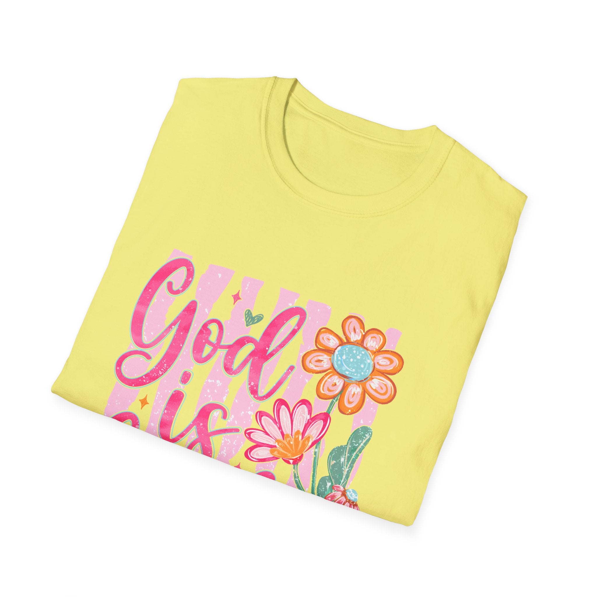 God Is Good Floral T‑Shirt — Inspirational Christian Tee