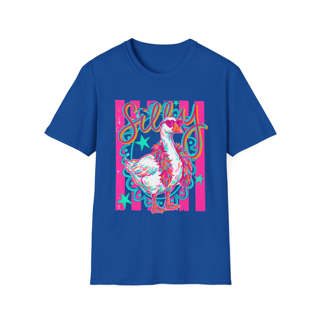 Silly Goose T-Shirt – Playful Retro Pink Graphic Tee
