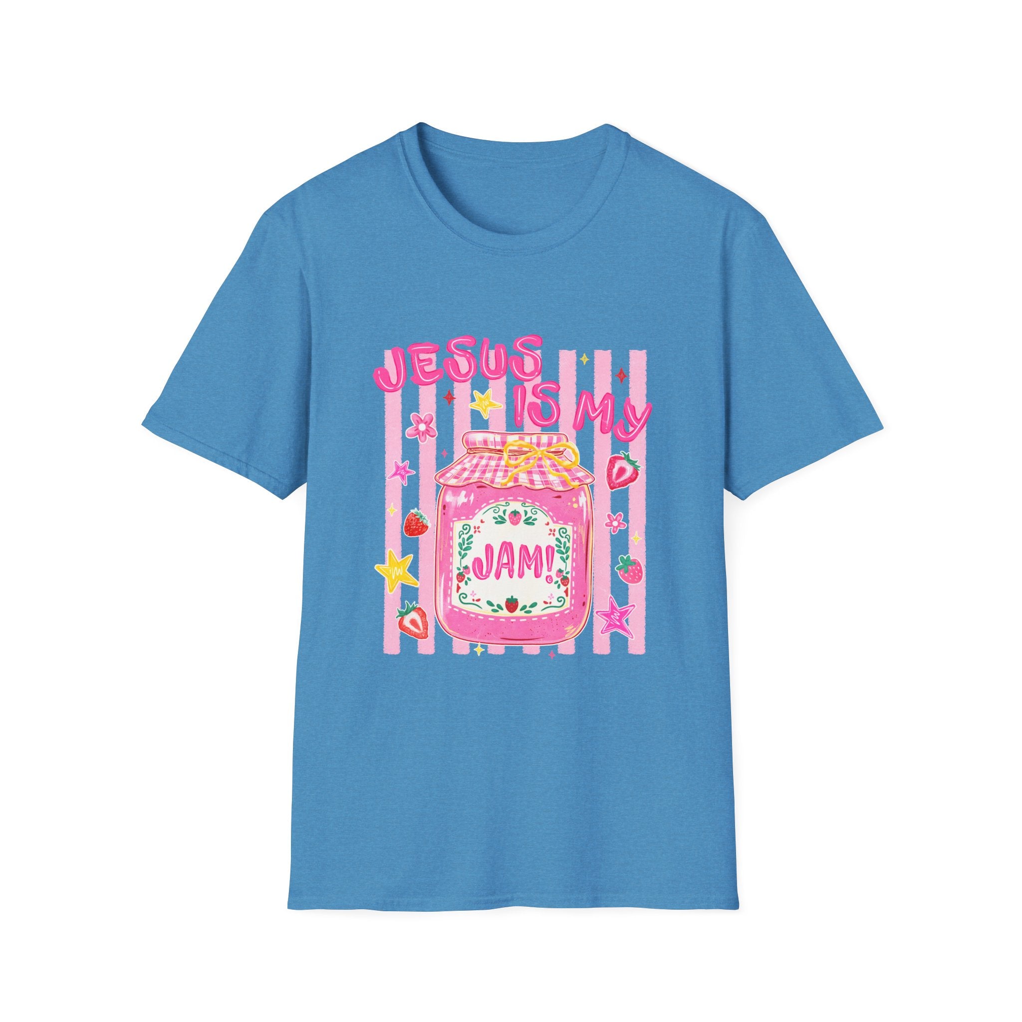 Jesus Is My Jam T‑Shirt — Cute Pink Faith Graphic Tee