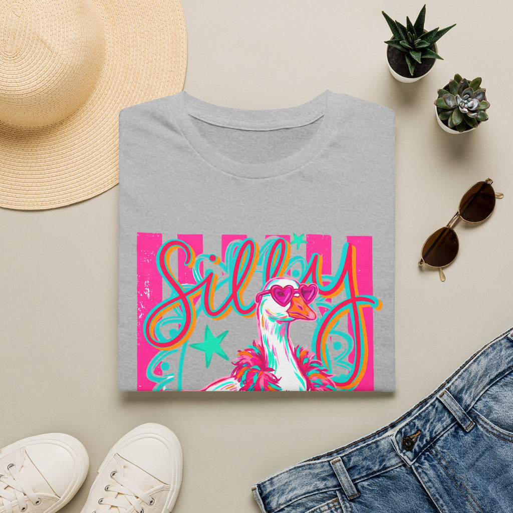 Silly Goose T-Shirt – Playful Retro Pink Graphic Tee