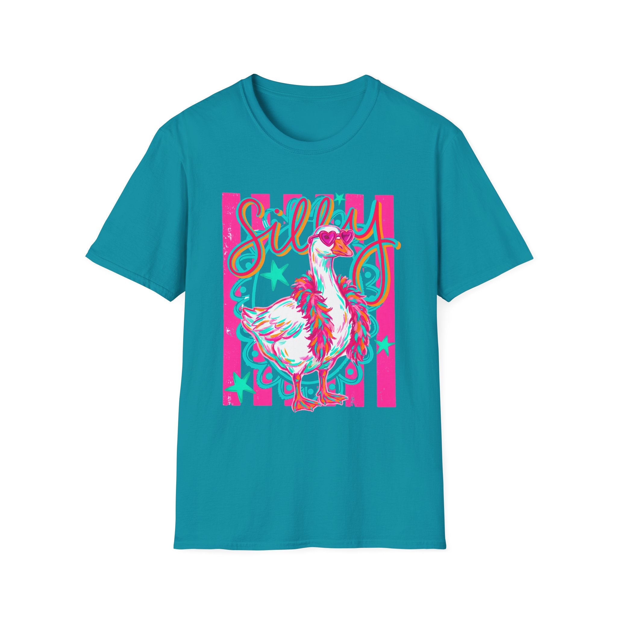 Silly Goose T-Shirt – Playful Retro Pink Graphic Tee