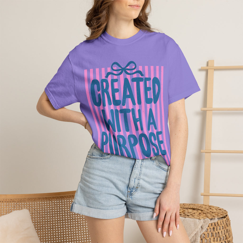 Created With a Purpose T-Shirt — Inspirational Graphic Tee