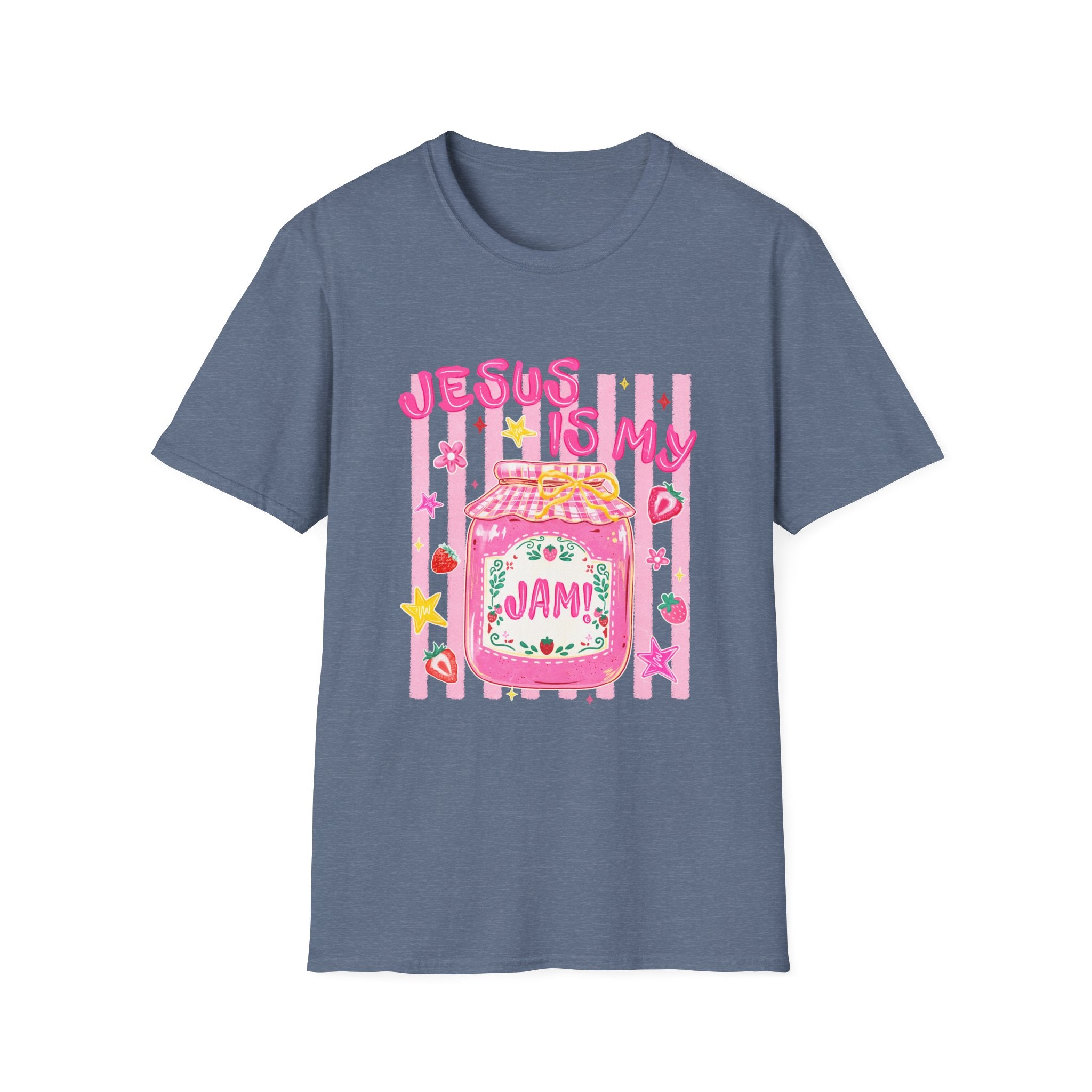 Jesus Is My Jam T‑Shirt — Cute Pink Faith Graphic Tee