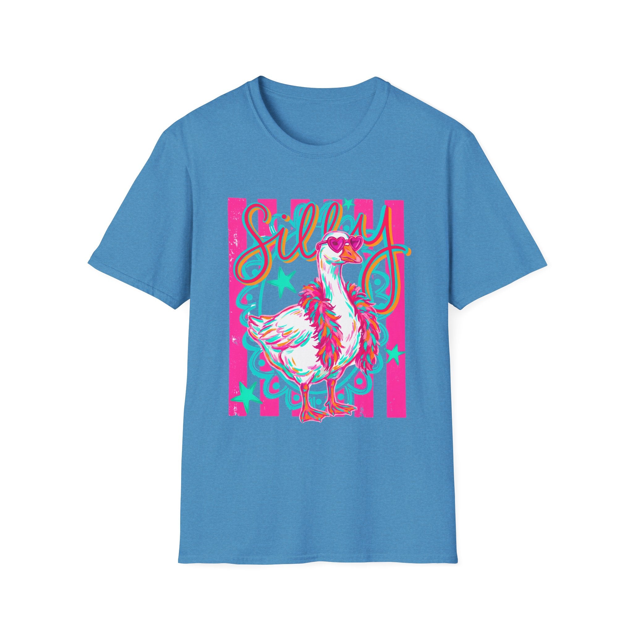 Silly Goose T-Shirt – Playful Retro Pink Graphic Tee