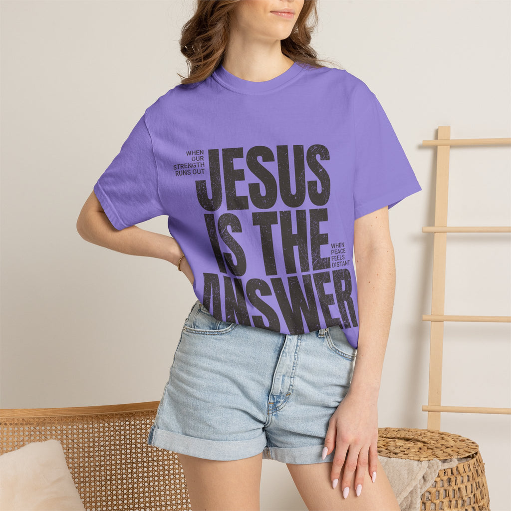Jesus Is The Answer T-Shirt — Christian Faith Graphic Tee