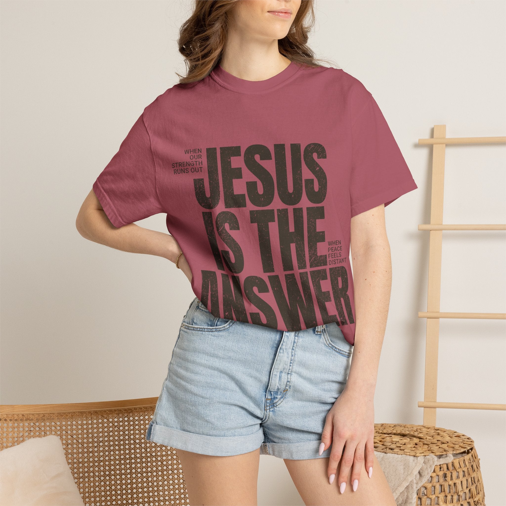 Jesus Is The Answer T-Shirt — Christian Faith Graphic Tee