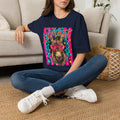 Smart Donkey T-Shirt — Colorful Heart-Sunglasses Graphic Tee for Animal Lovers