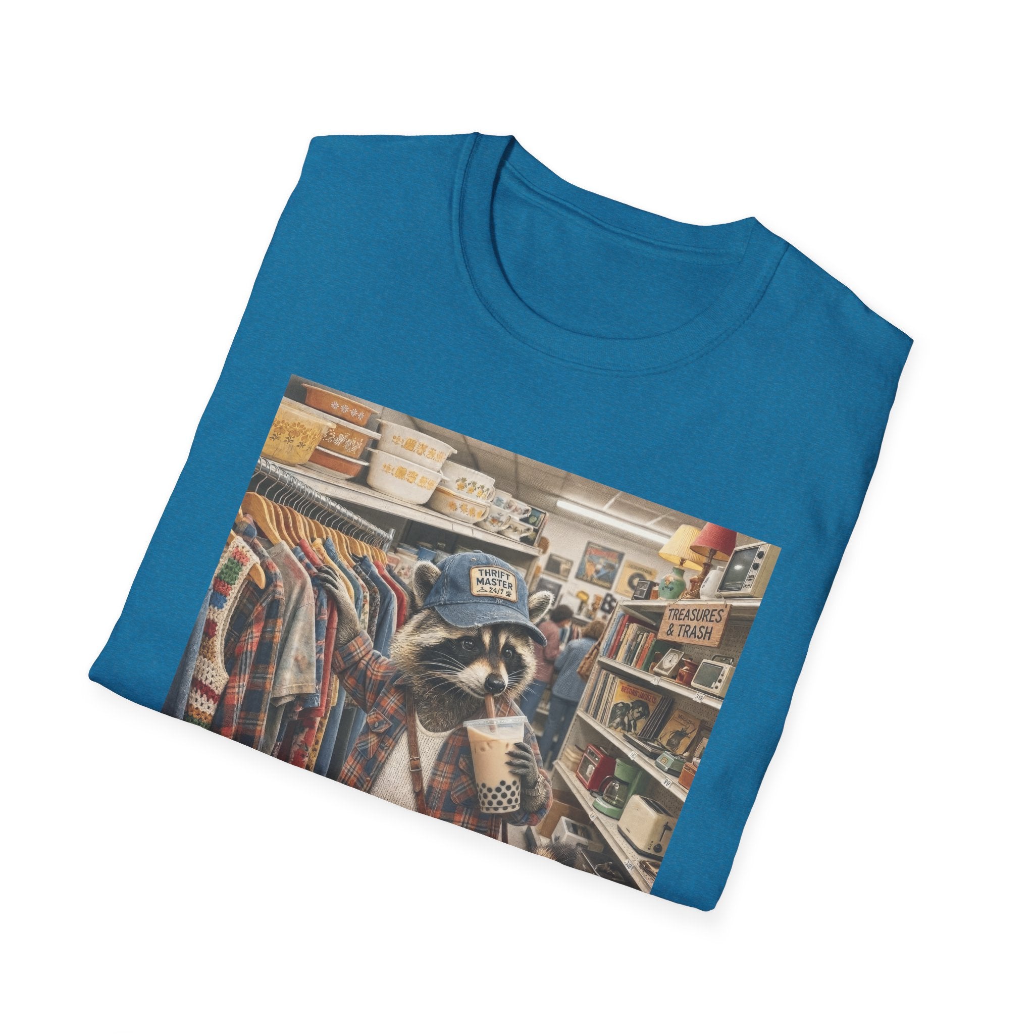 Thrifted Raccoon T-Shirt — "I'd Thrift That" Vintage Store Graphic Tee