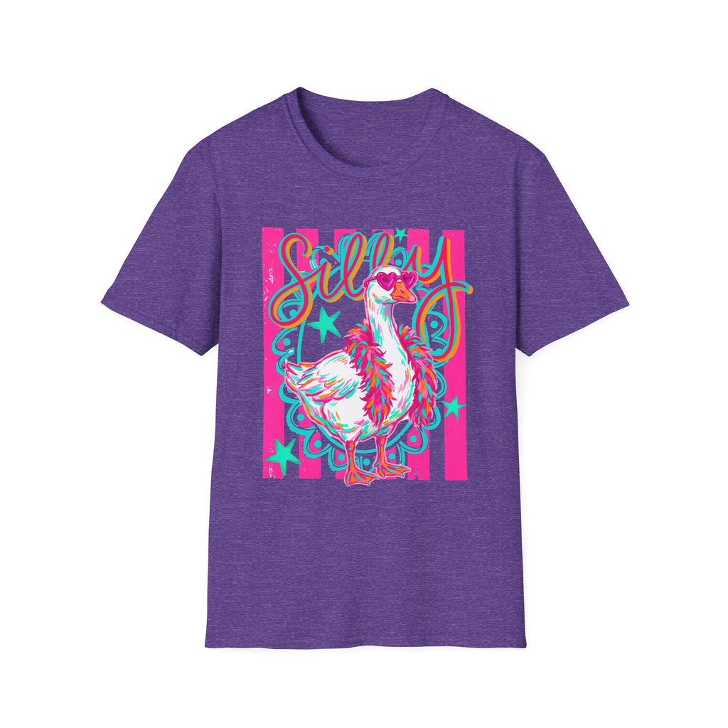 Silly Goose T-Shirt – Playful Retro Pink Graphic Tee