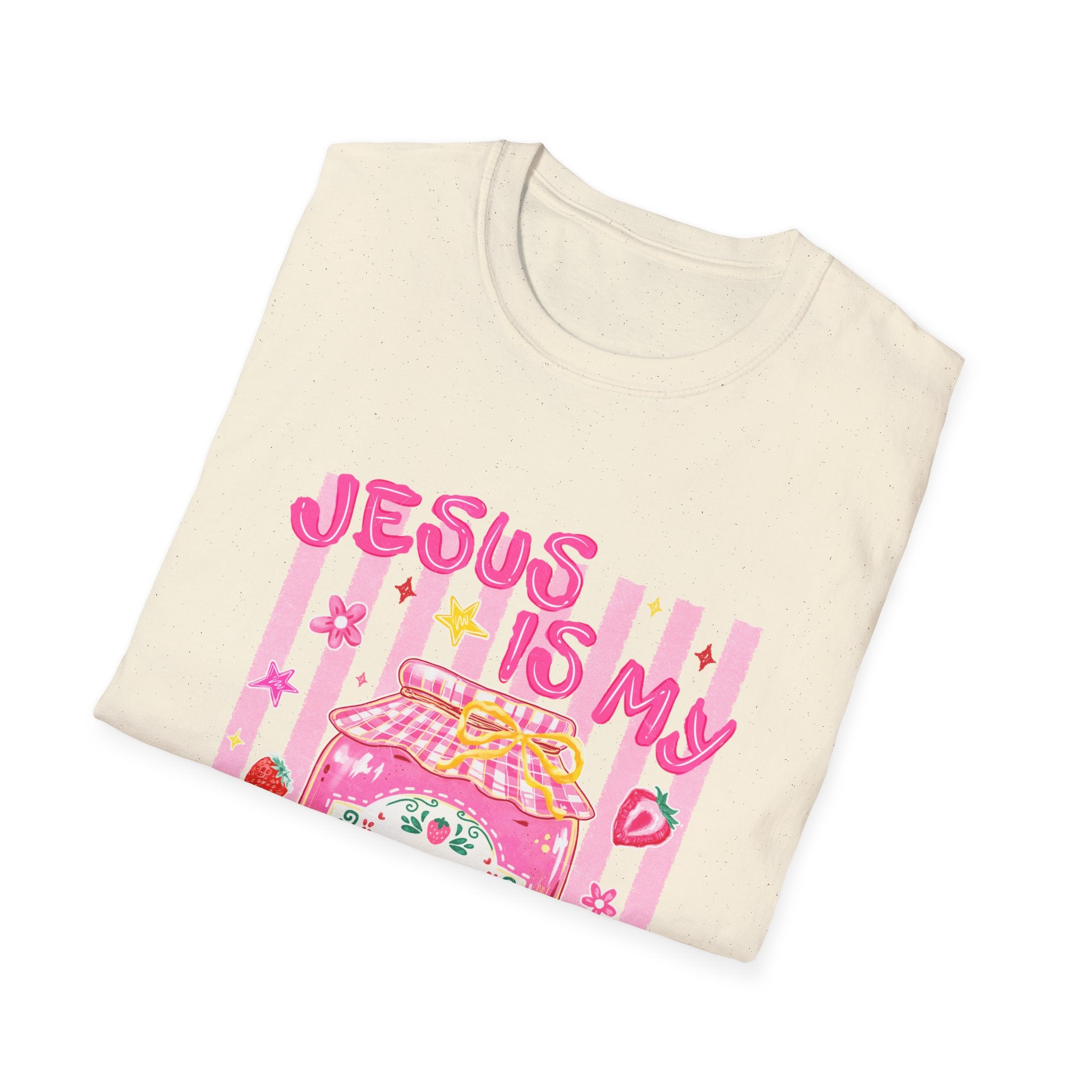 Jesus Is My Jam T‑Shirt — Cute Pink Faith Graphic Tee