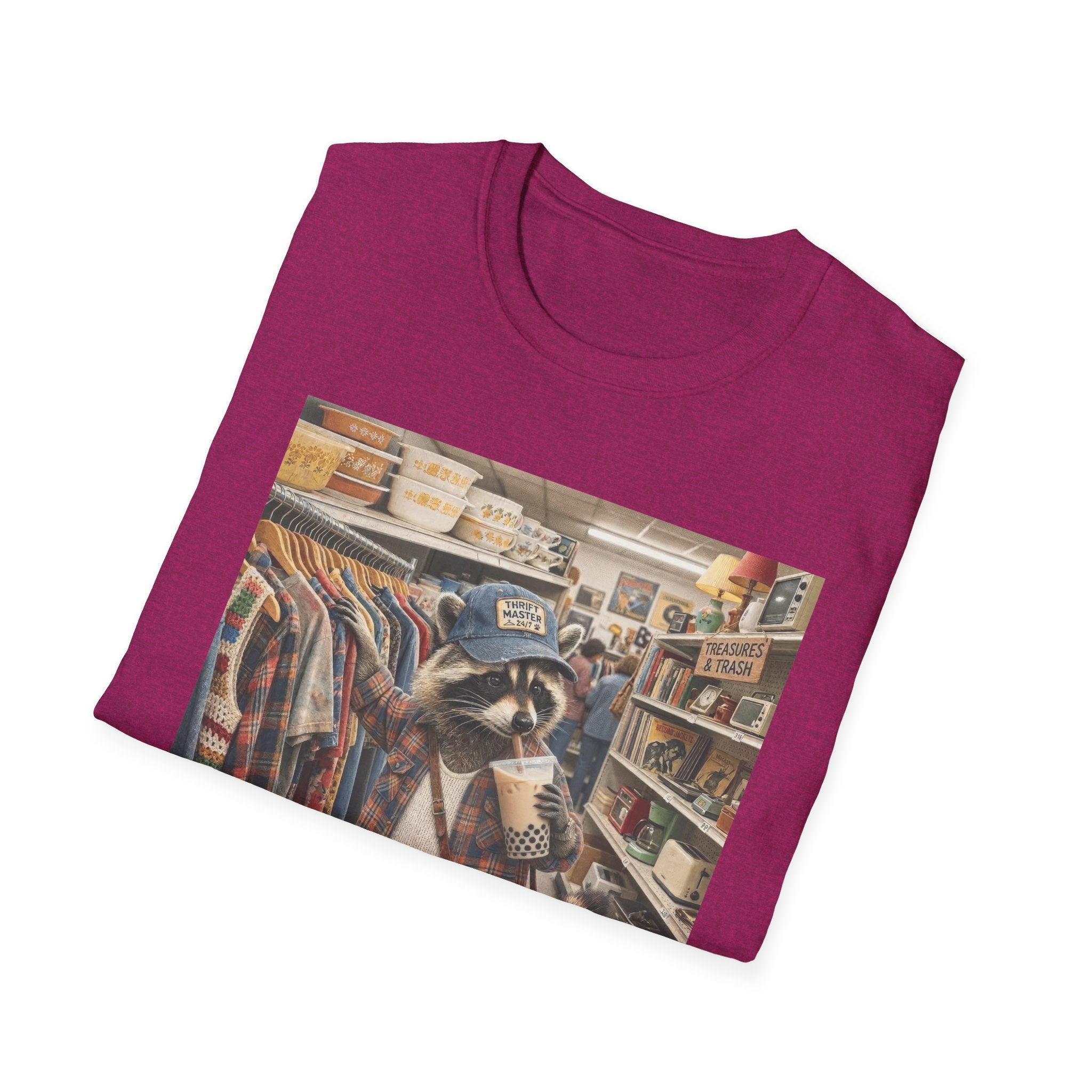 Thrifted Raccoon T-Shirt — "I'd Thrift That" Vintage Store Graphic Tee